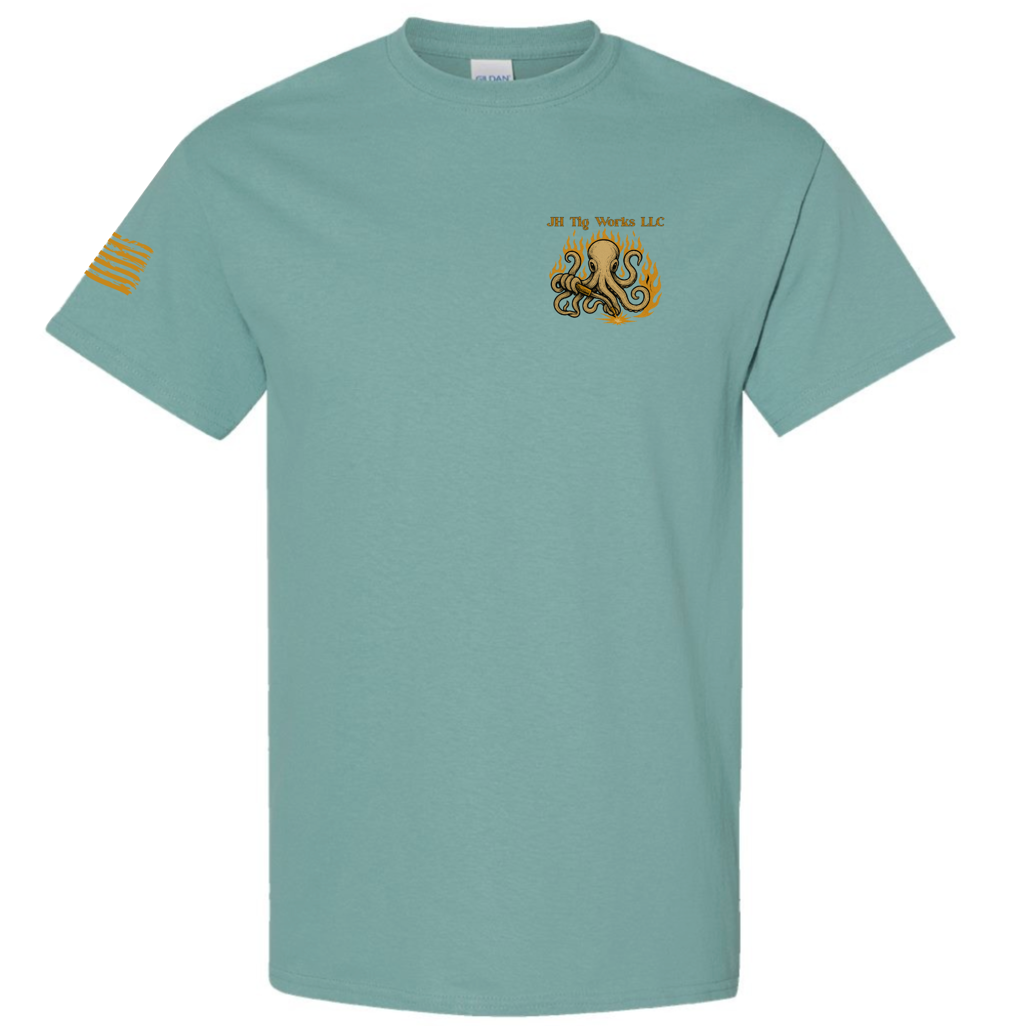 JH Tig Works Blue Shirt Front in North Texas and Southern Oklahoma by JH Tig Works LLC