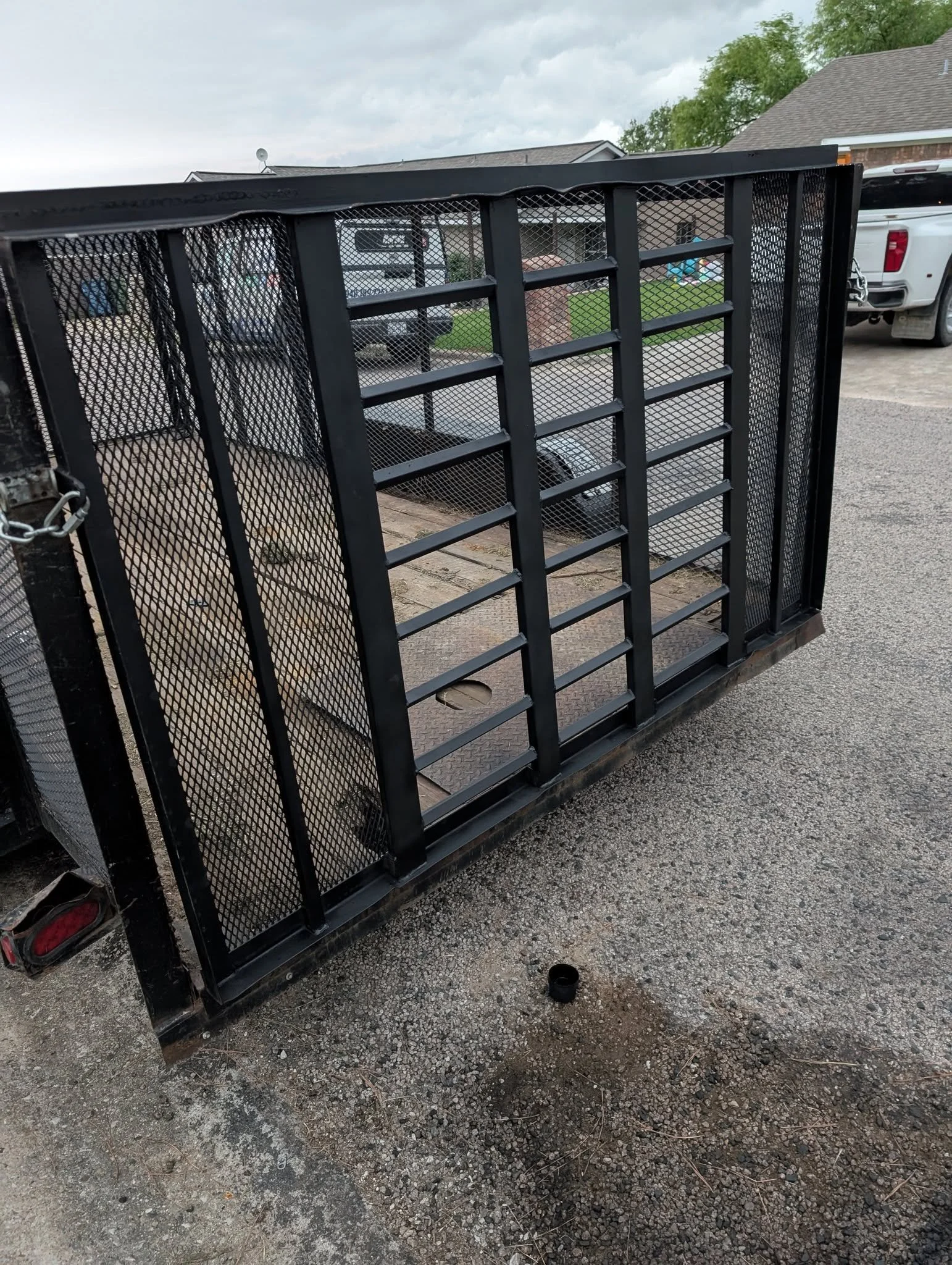 Steel trailer ramp repair by JH Tig Works LLC in North Texas and Southern Oklahoma