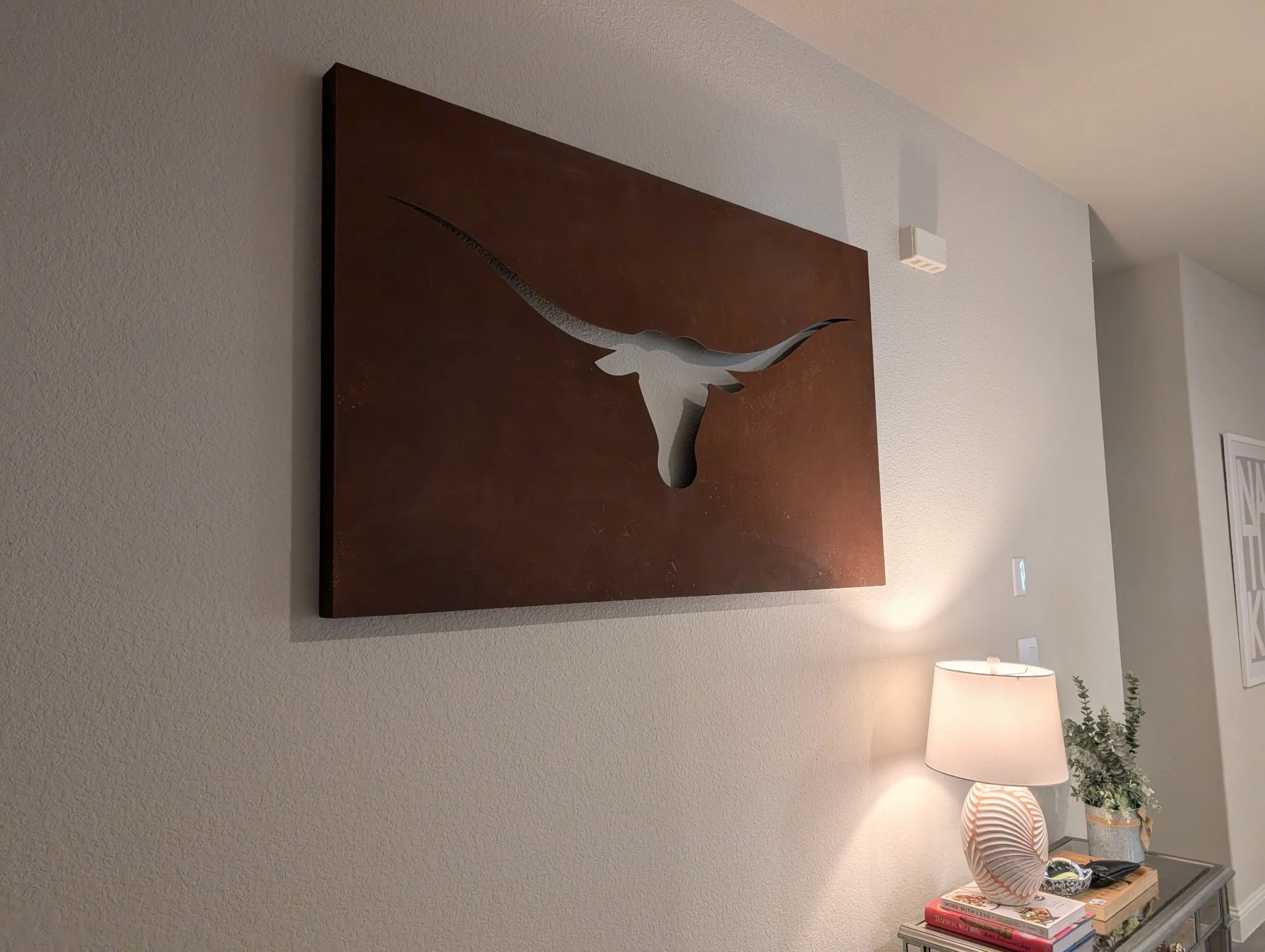 Rustic Longhorn Wall Art