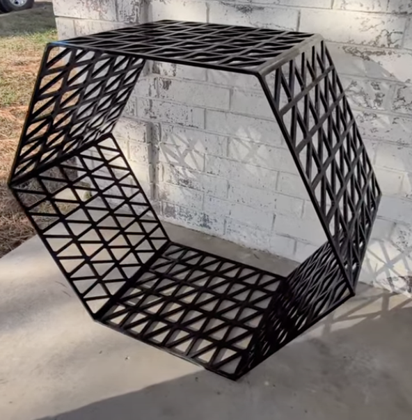 Custom Steel Firewood Holder