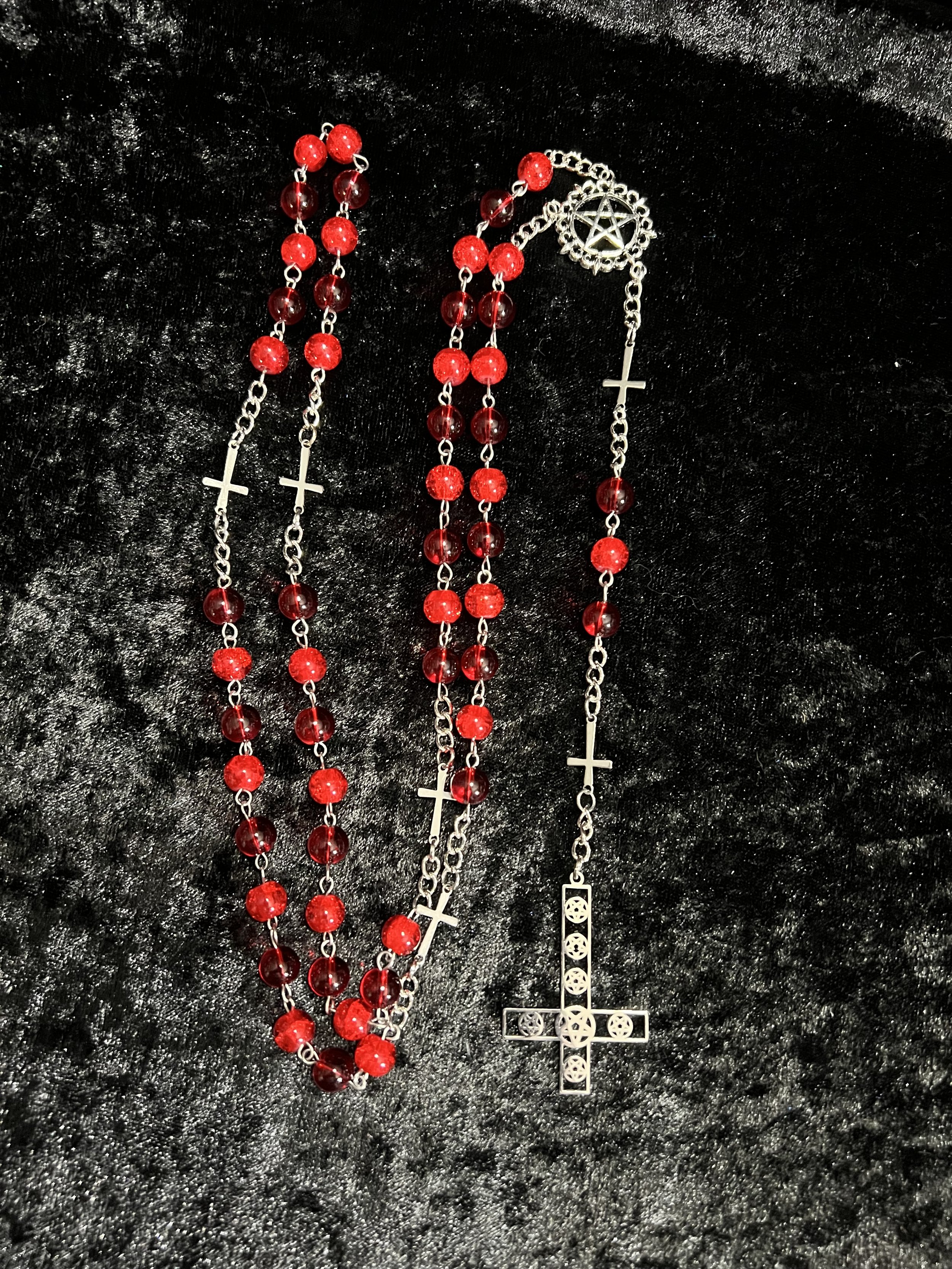 Red Satanic Rosary
