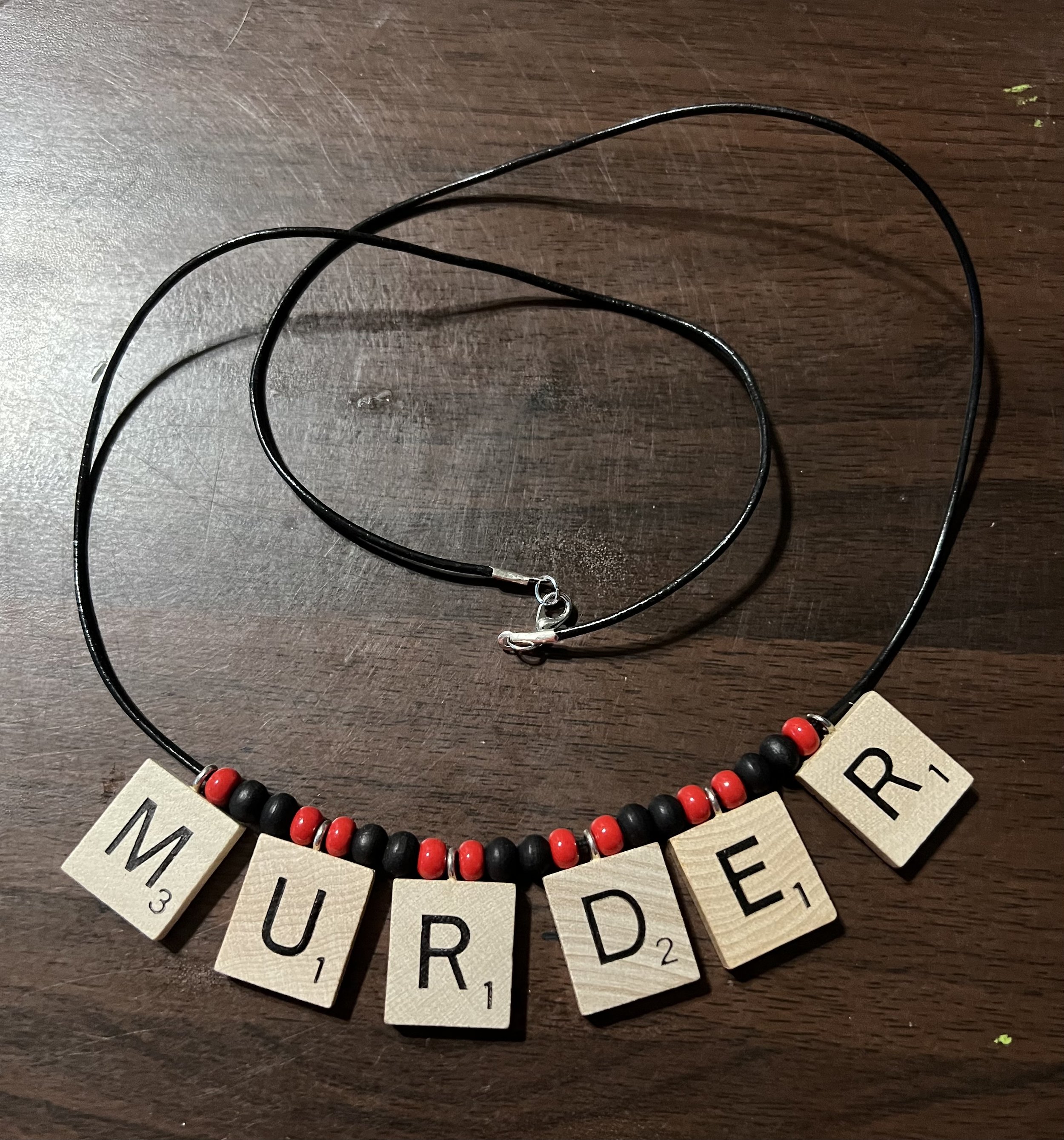 Murder Tile Necklace