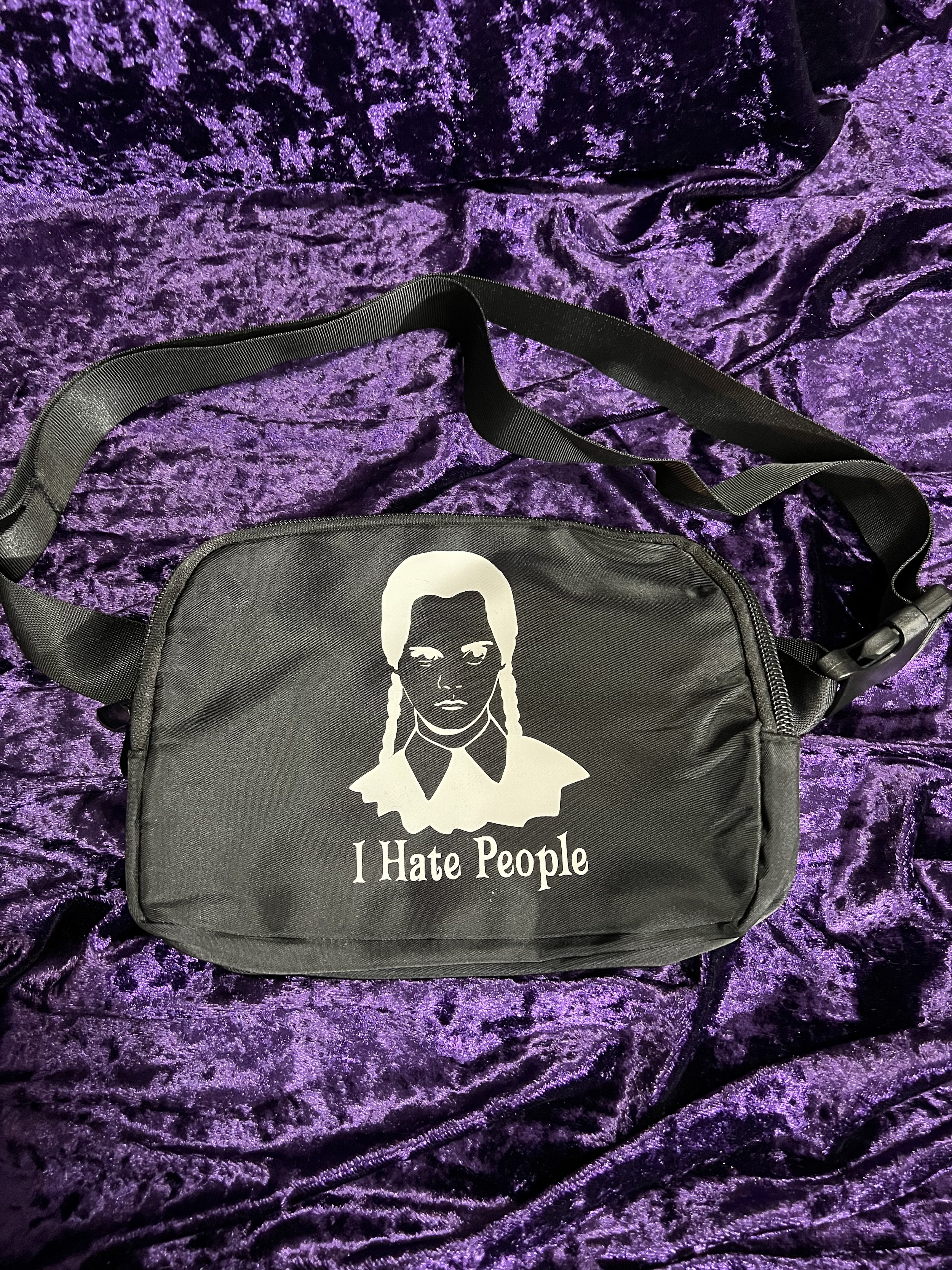 Wednesday I Hate People Fanny Pack