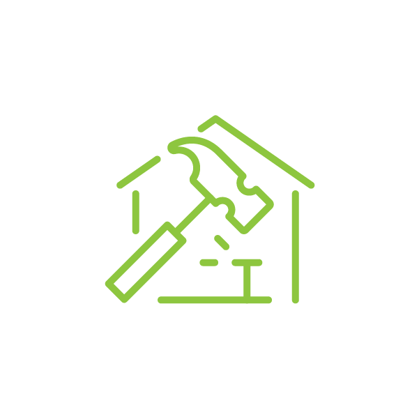 Home Improvement Loan Line Icon
