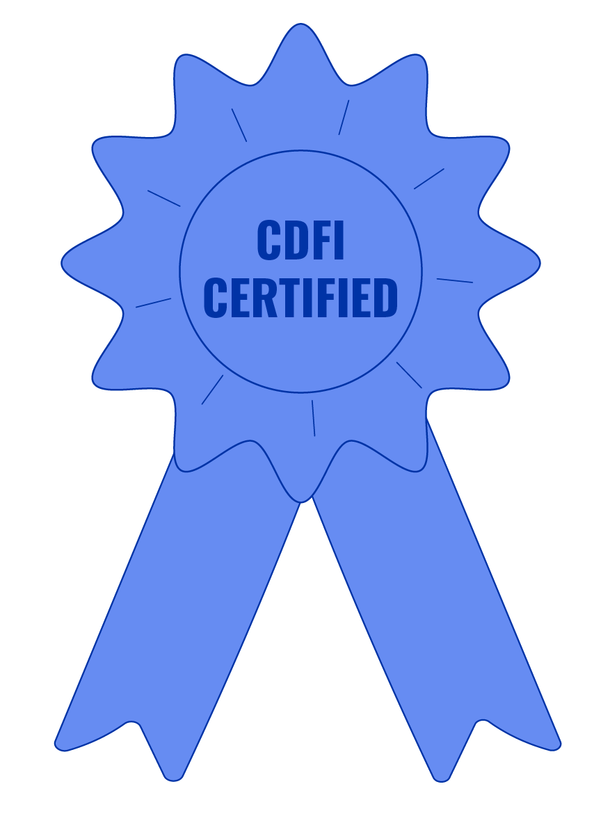 CDFI ribbon.