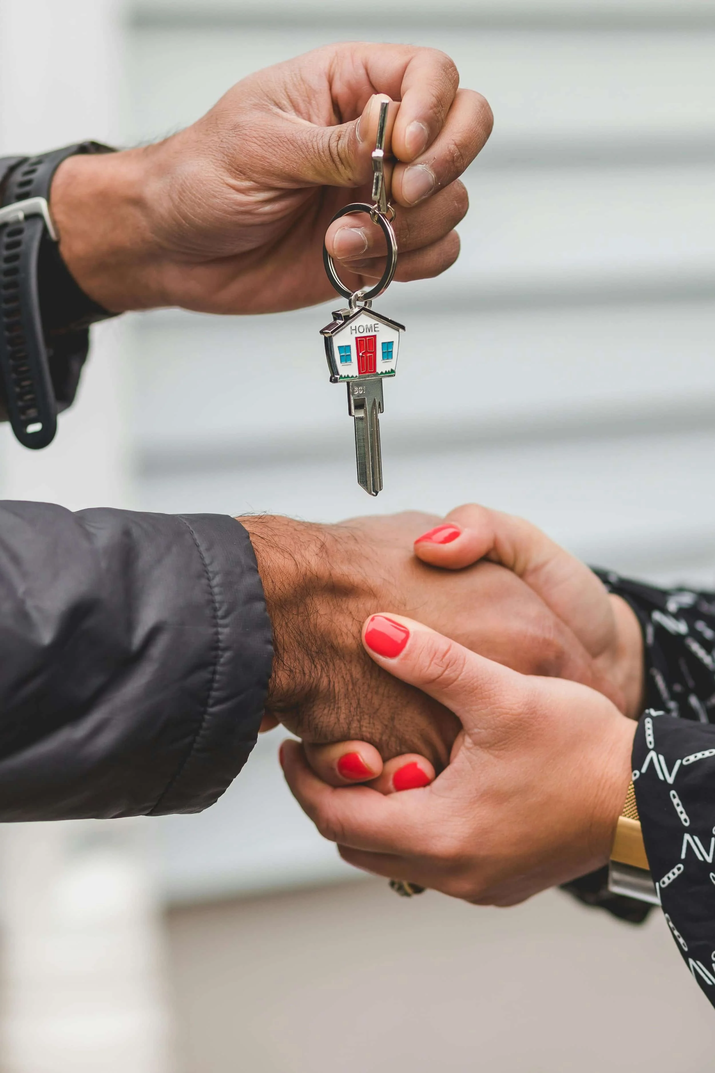 Shaking hands and passing off keys