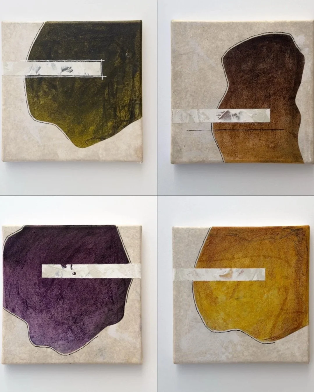 Serie - Farbe und Form; 20x20 cm; 220 € pro Werk