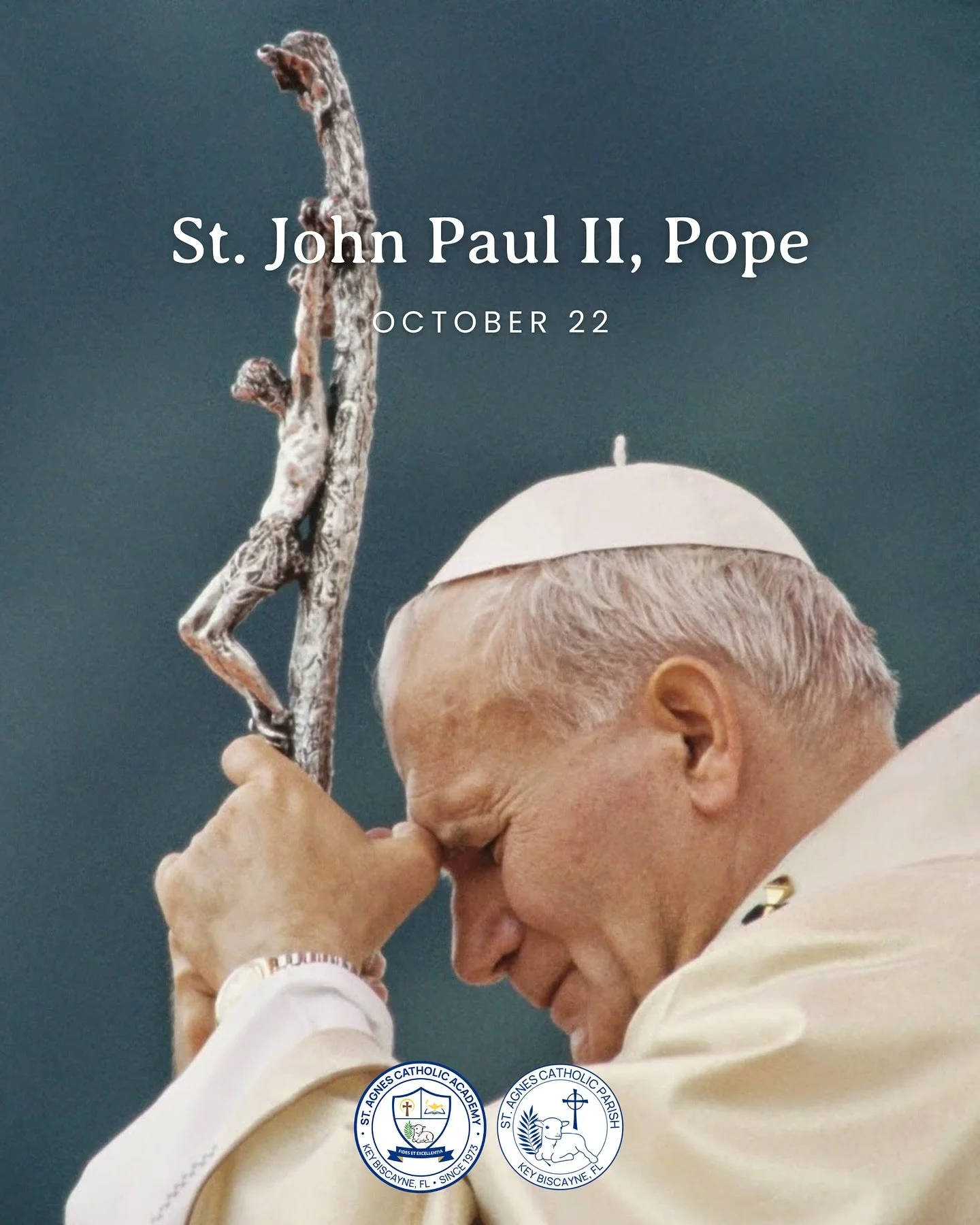 Happy Feast Day of St. John Paul II! 
A saint who taught us to live with courage, love deeply, and follow Christ without fear. 
St. John Paul II, pray for us 🙏🏼