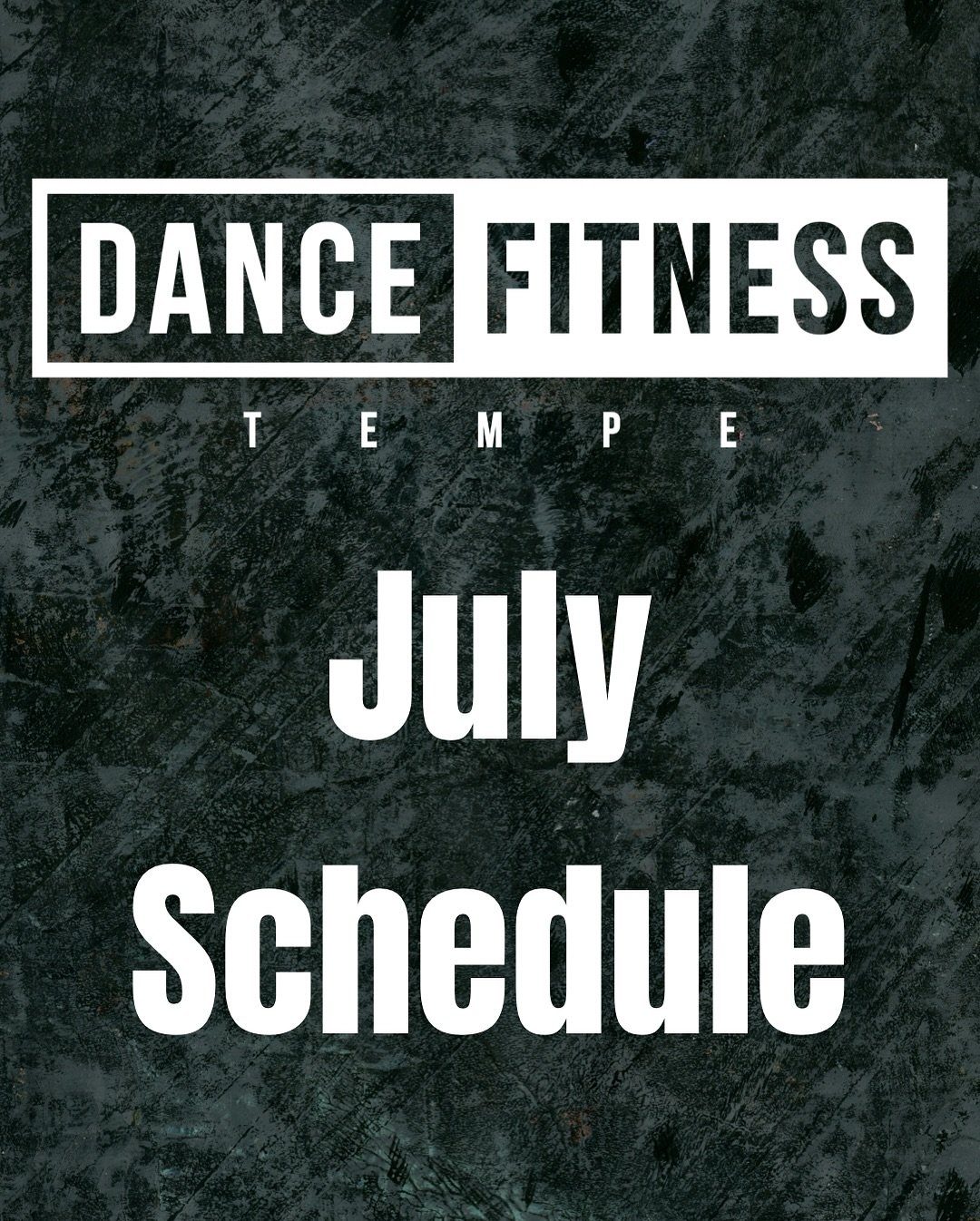 The July schedule is here! To book a spot in class, book through the instructor, not the studio. We’ve provided handles below:
Monday
- 5PM Dance Fitness @bigkidrick
- 6PM Sensazão Dance Fitness @dianac_ssz
- 7PM Dance Choreography @