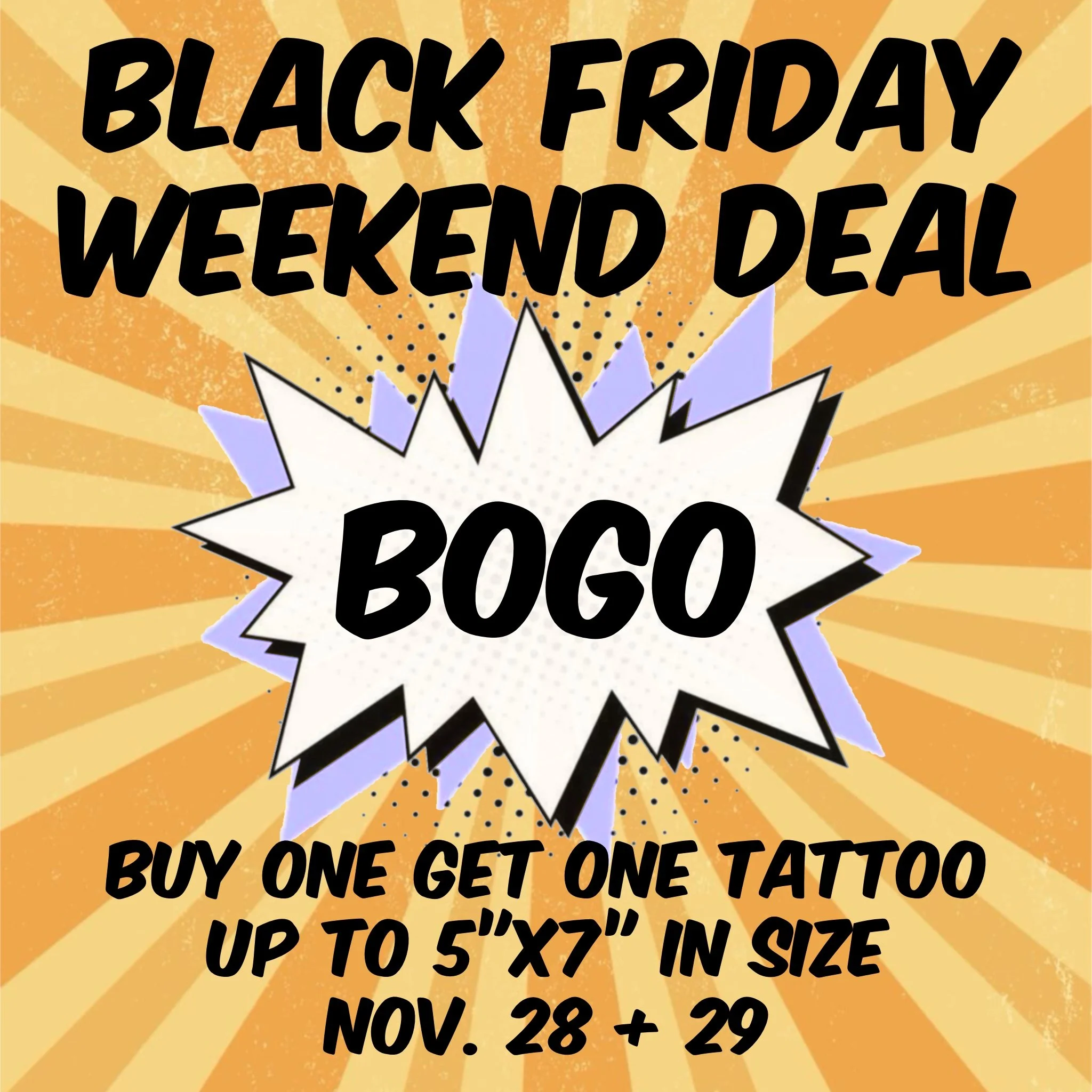 BLACK FRIDAY BOGO DEAL