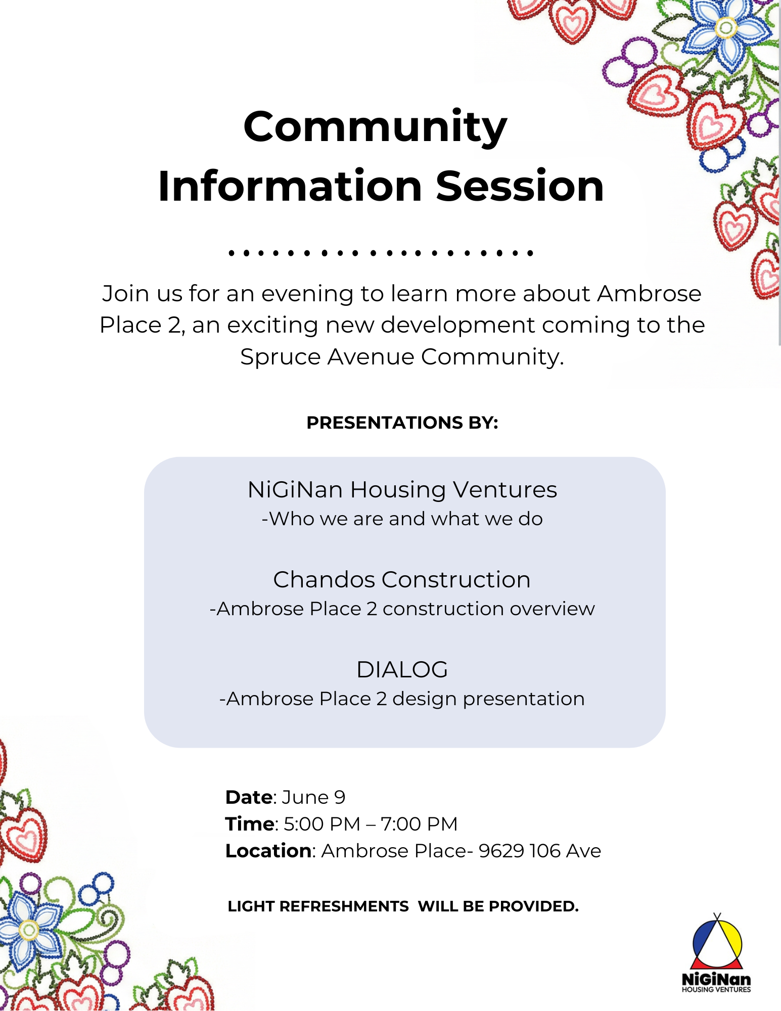 Community Event: Niginan Housing Ventures
