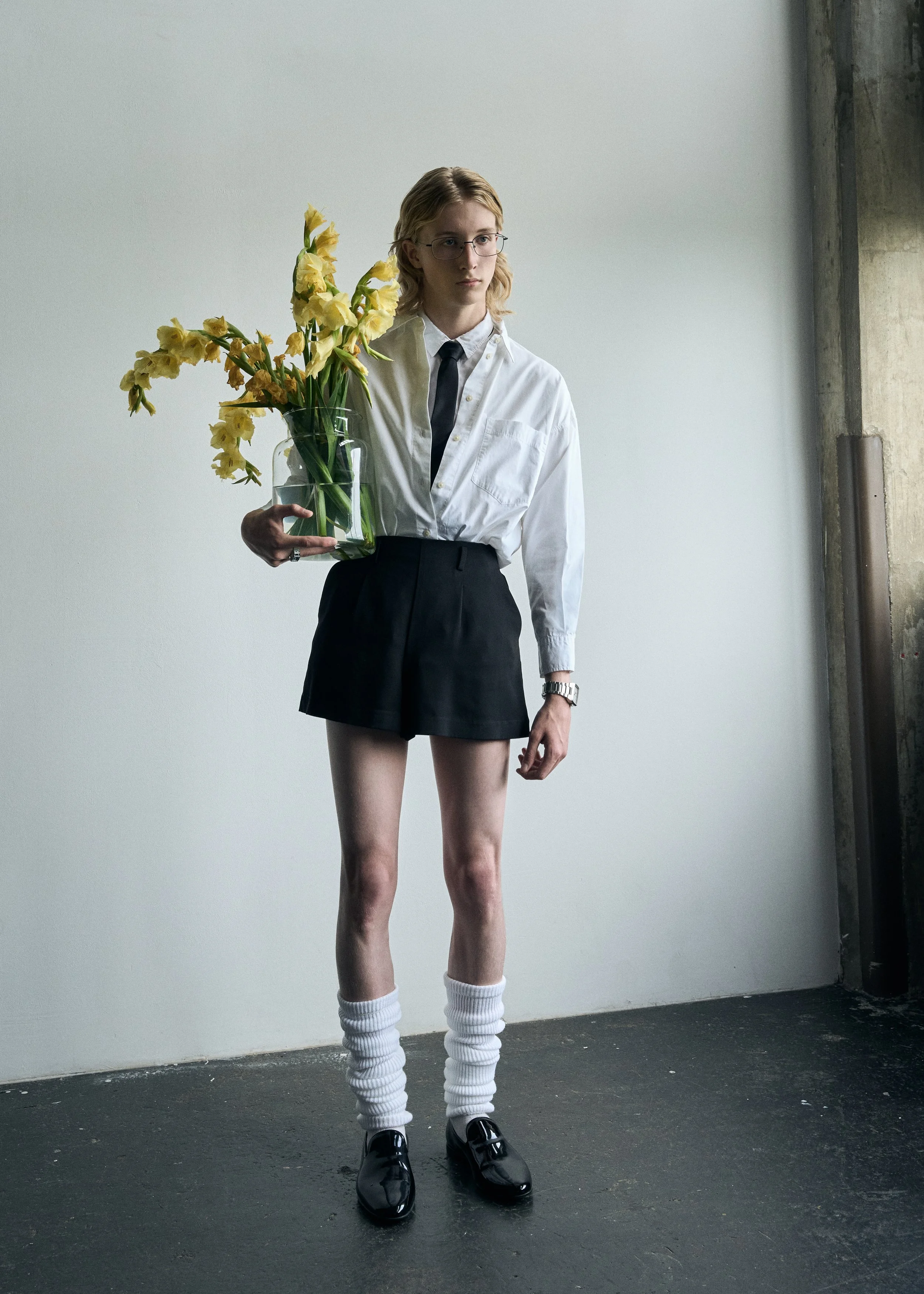 Leo Aylward styled by Ki Tan, London 2025