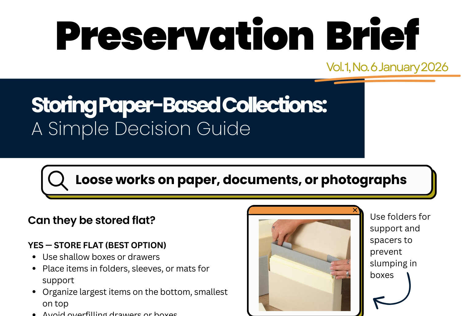 Storage for Paper-Based Collections: 