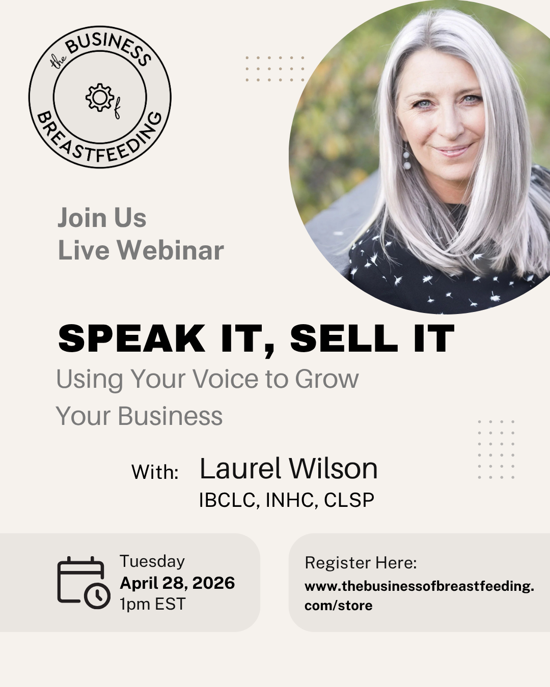 Speak It, Sell It Webinar