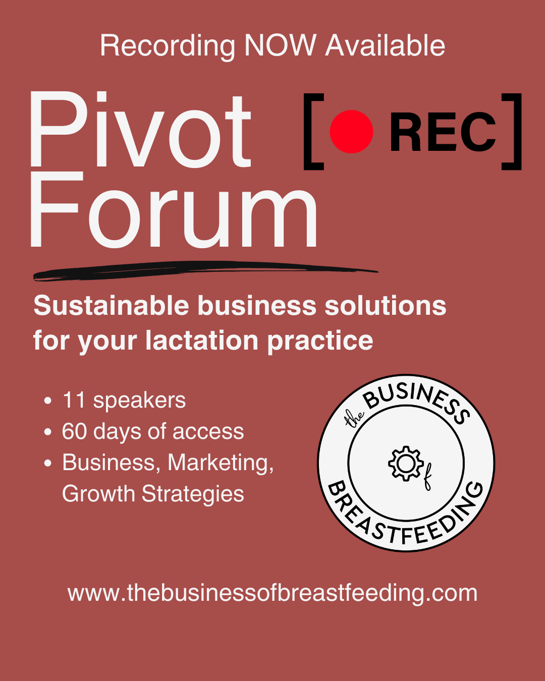 PIVOT Forum Recording