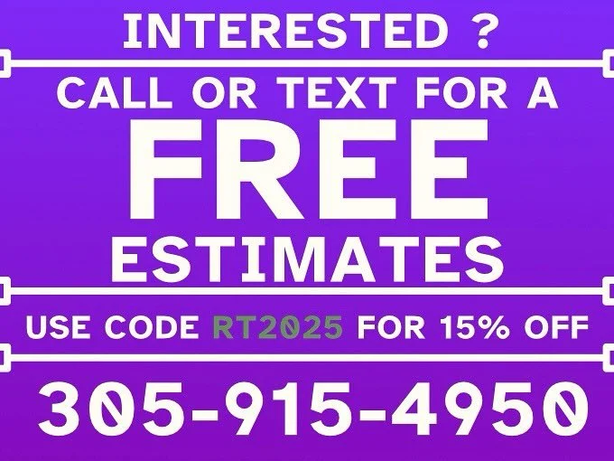 ‼️ LIMITED-TIME PRESSURE WASHING SPECIAL - 15% OFF - just text RT2025 to 305-915-4959 ‼️
+ 
Get a Free Estimate‼️
~

#rtpowerwashing #broward #miamidade #pressurewashing #powerwashing #exterior #pressurecleaning #special #deals #15percentoff #freeest