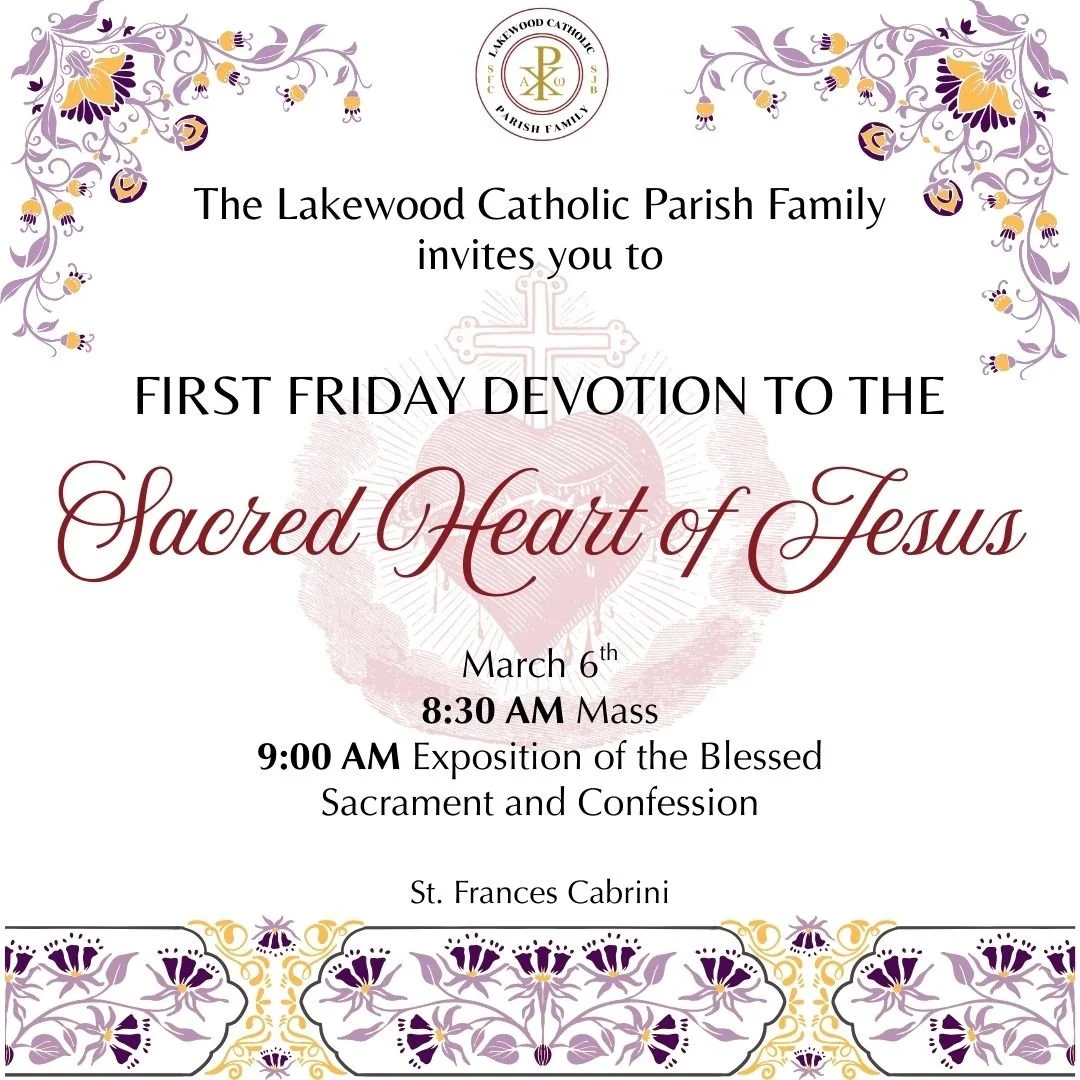 First Friday Devotion to the Sacred Heart of Jesus