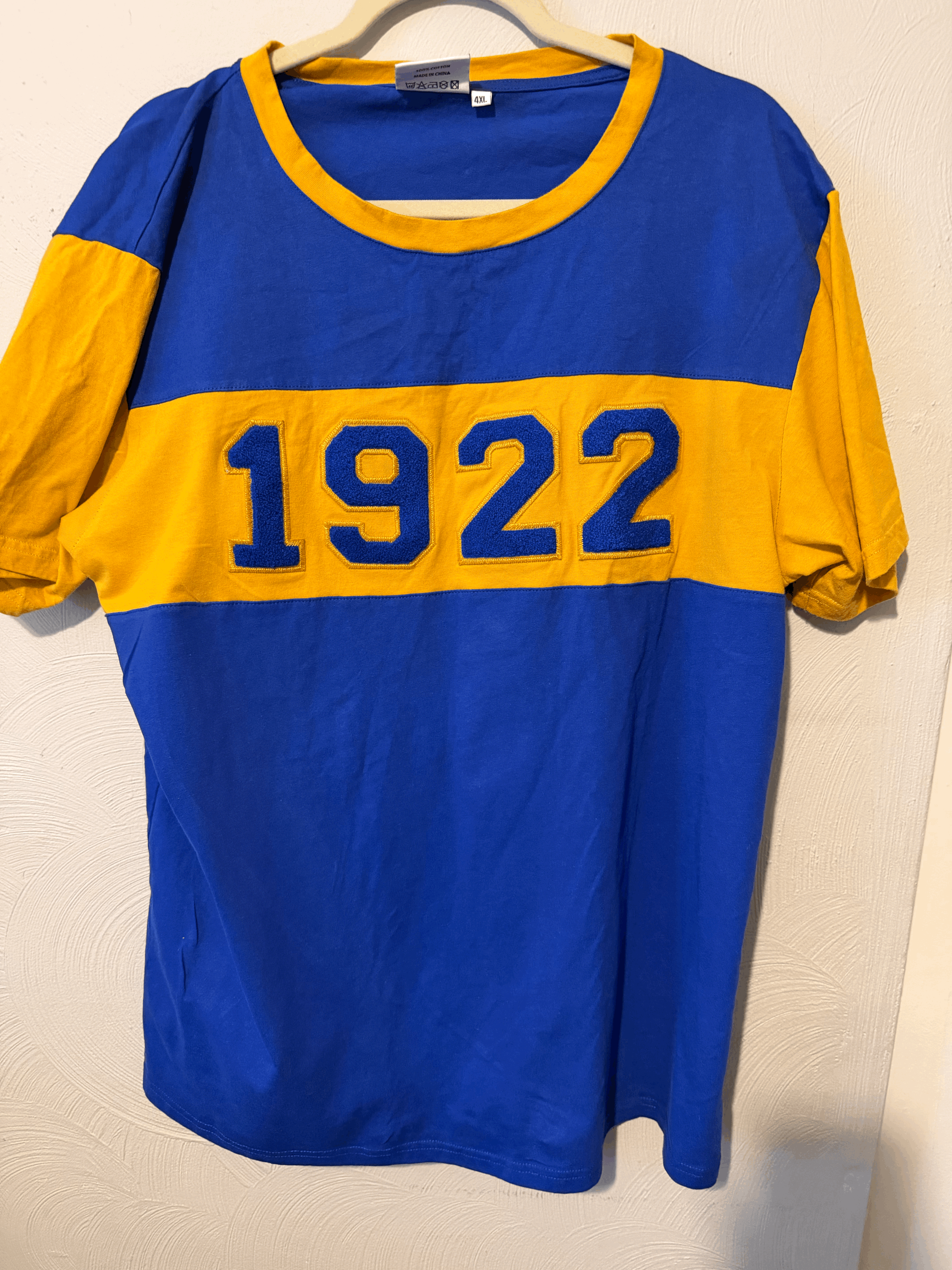 Blue and Gold 1922 T-Shirt 4XL - Excellent Condition