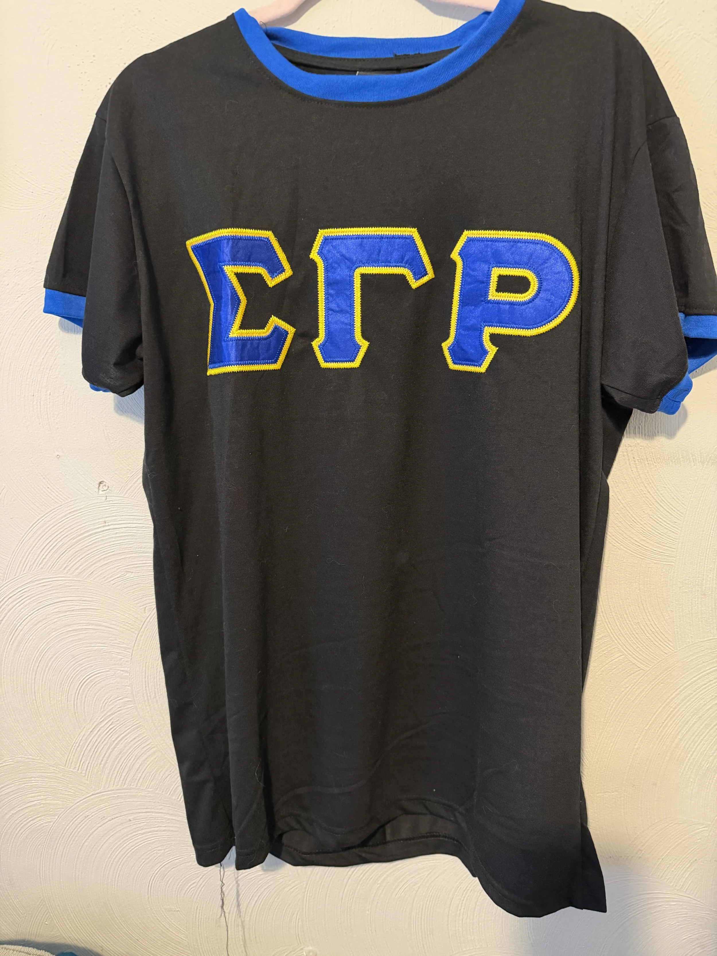 Sigma Gamma Rho Letter Black T-Shirt XL - Excellent Condition