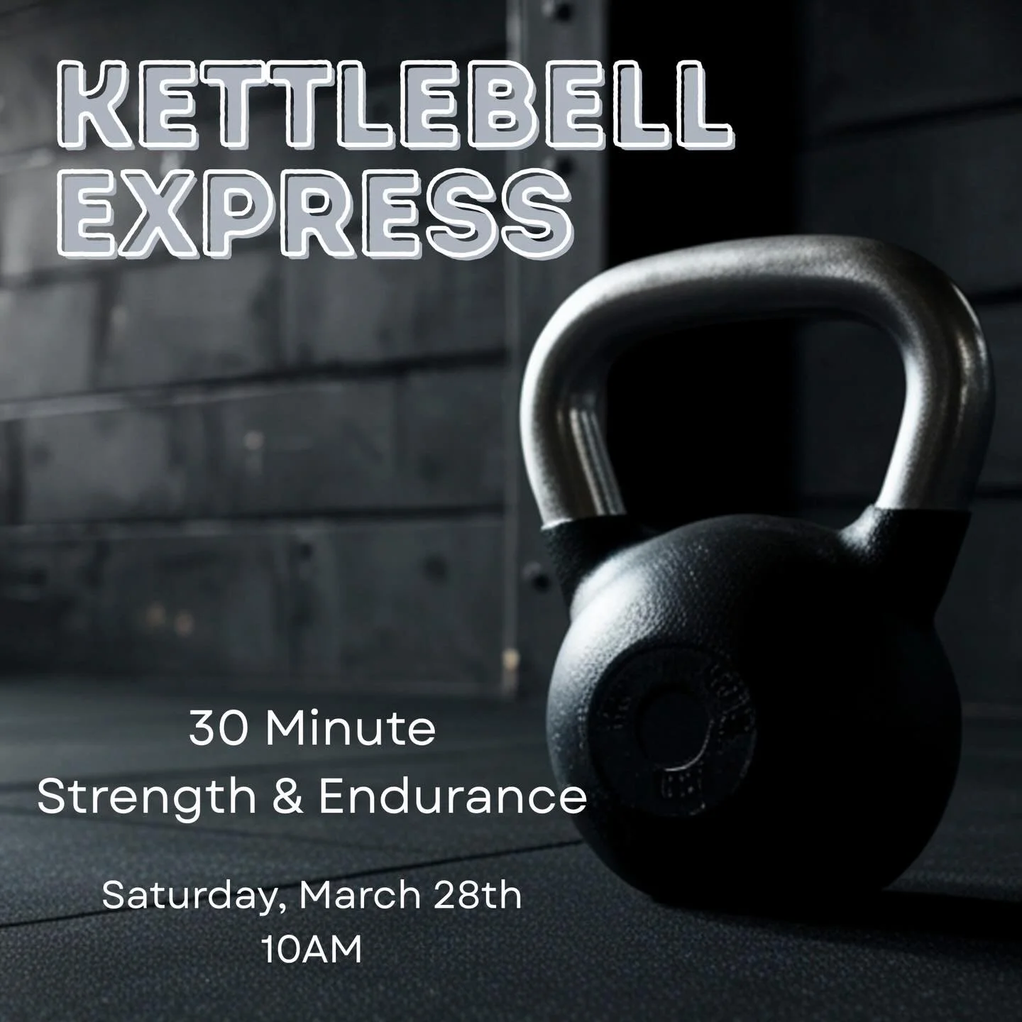 Short on time? Check out this Kettlebell Express class designed for adults that want to feel stronger, more confident and energized with kettlebells. Click the link in bio labeled Events.