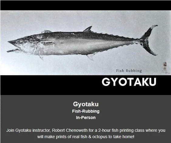 Gyotaku Workshop - Japanese Culture Center - Chicago (registration link inside)