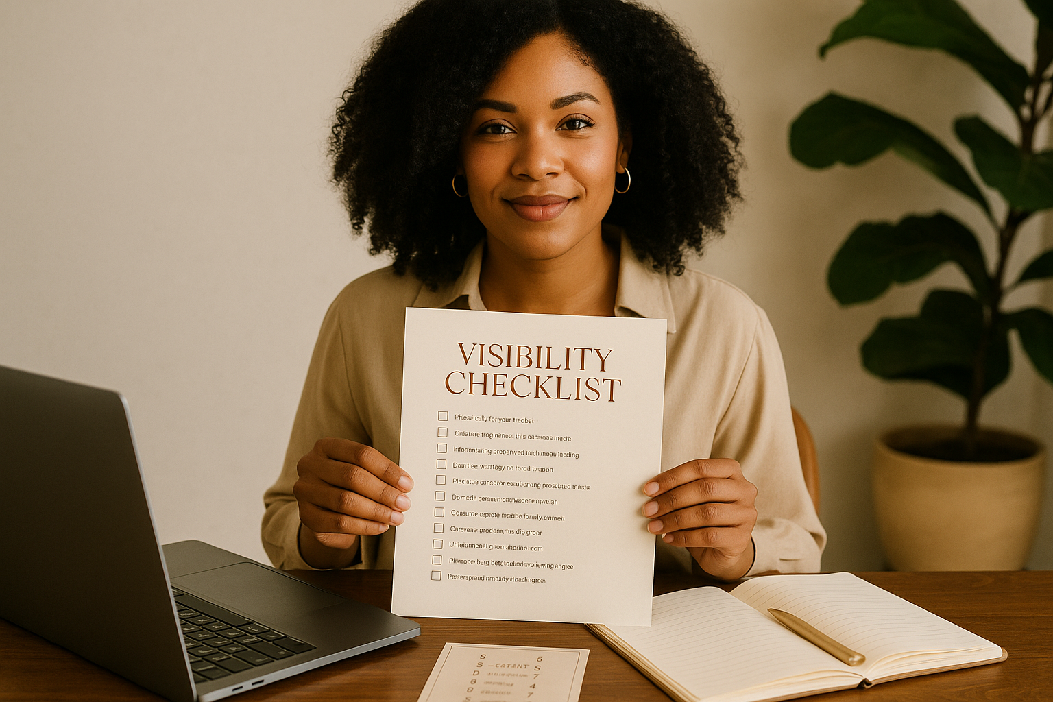 Start here, sis. This beautifully designed checklist walks you through the foundational mindset shifts and simple steps to finally show up your way. It's a soft nudge out of hiding — without pressure, without performance. Just real progress.

💡 Perf