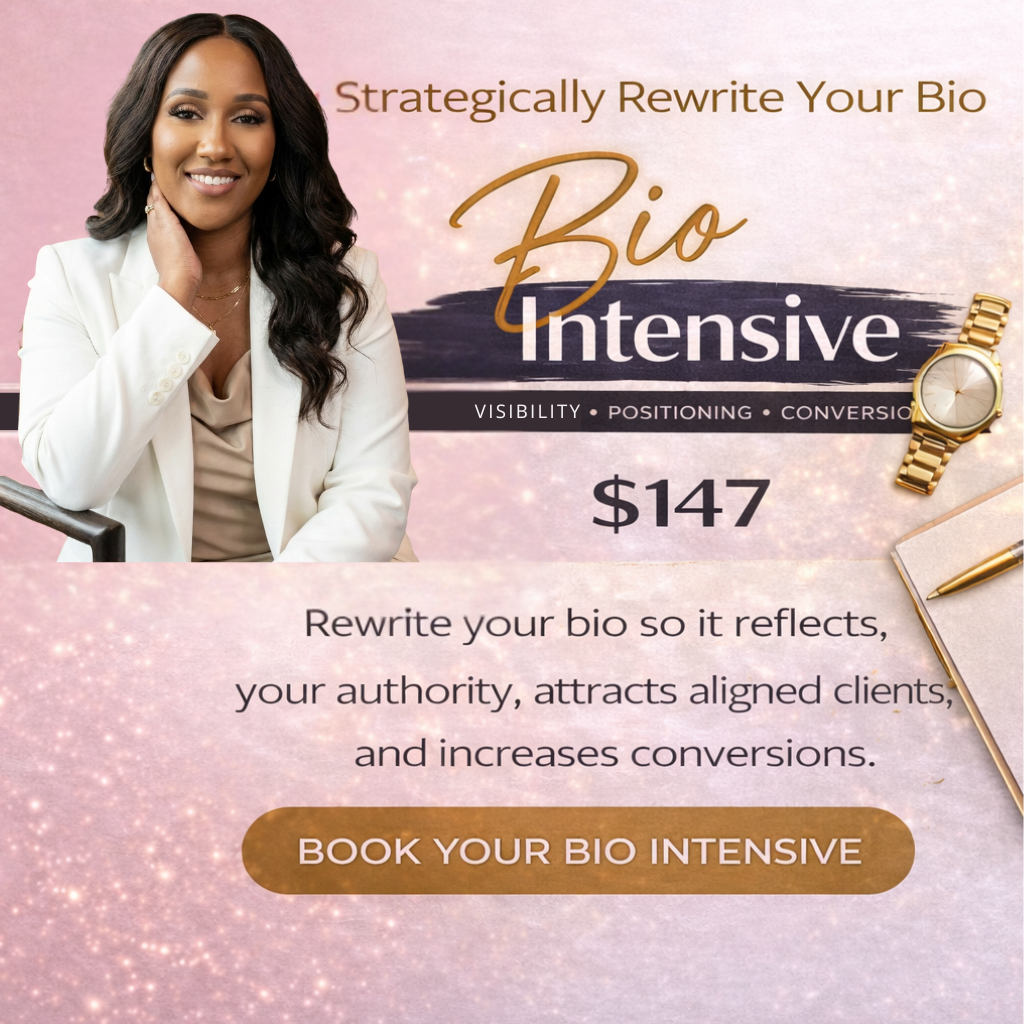 Bio Intensive – 30 Minute Strategic Rewrite