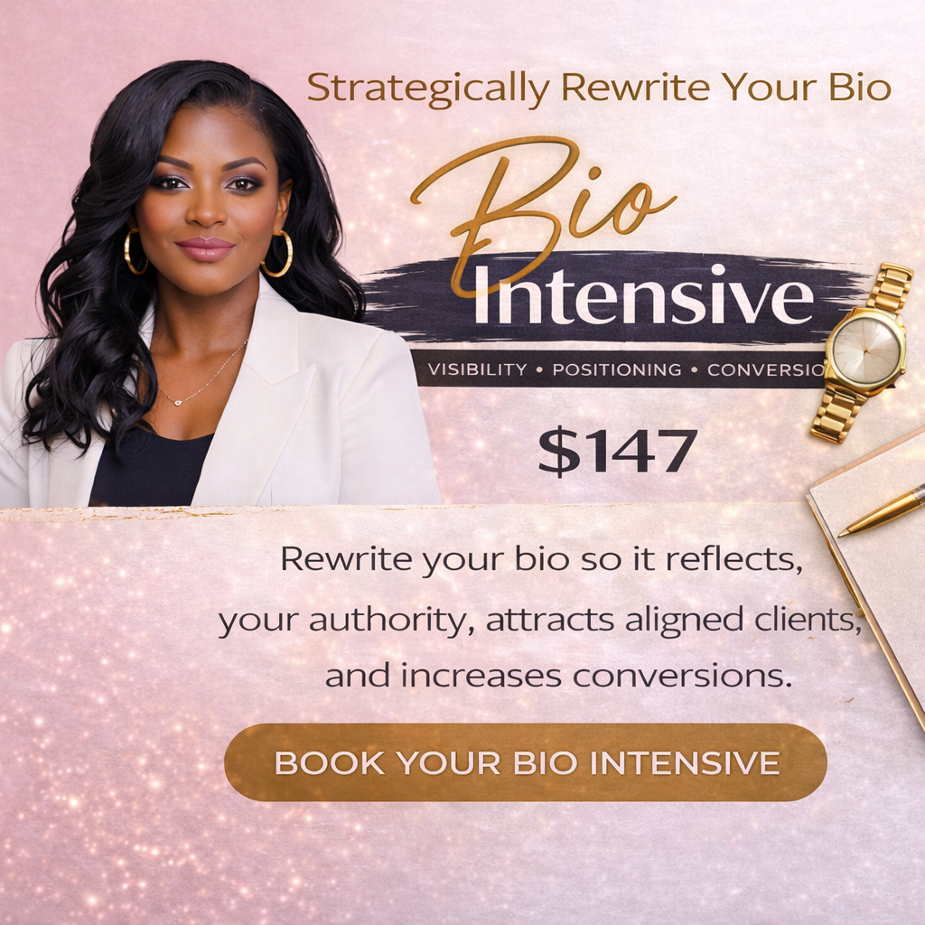 Bio Intensive – 30 Minute Strategic Rewrite