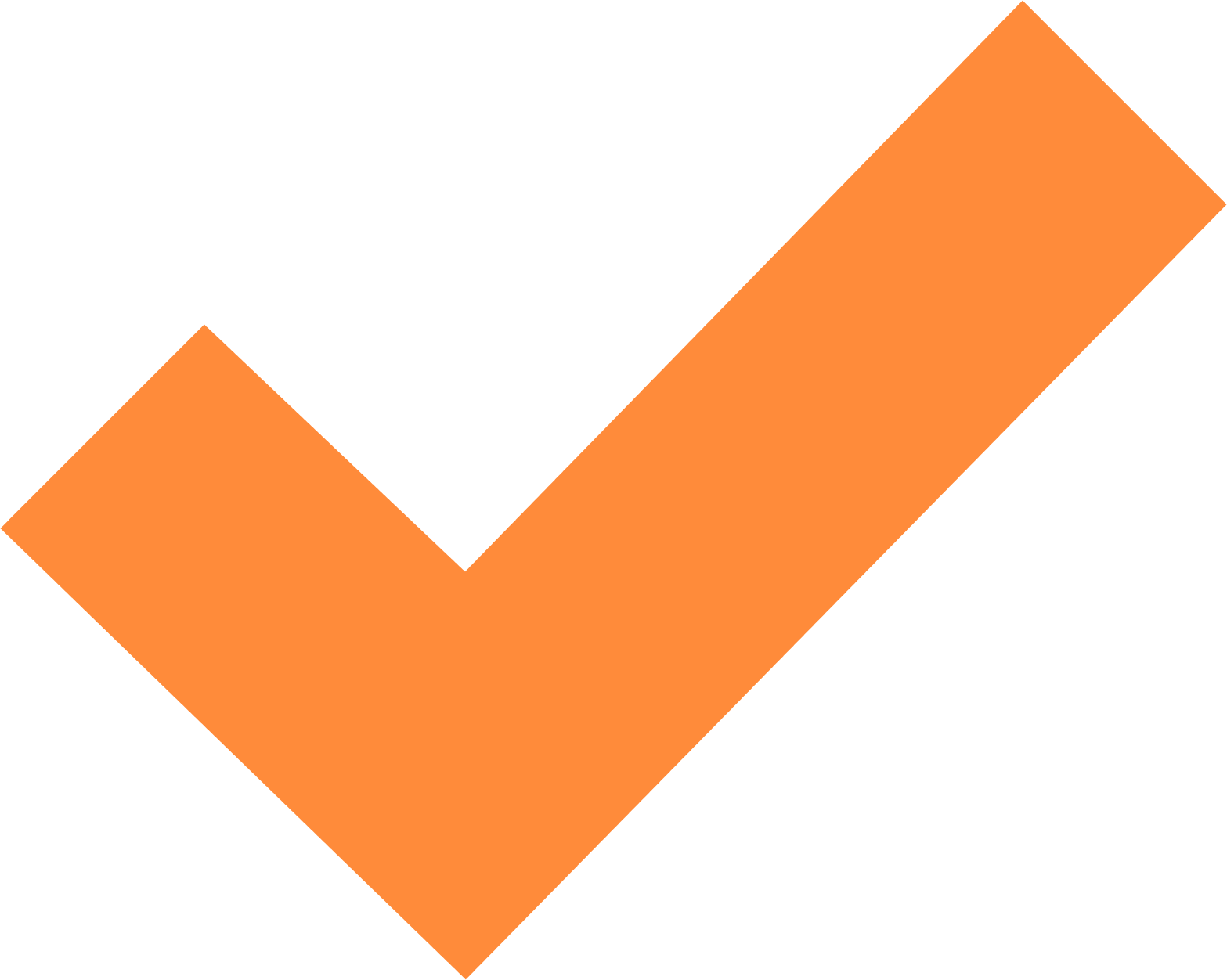 Orange checkmark icon