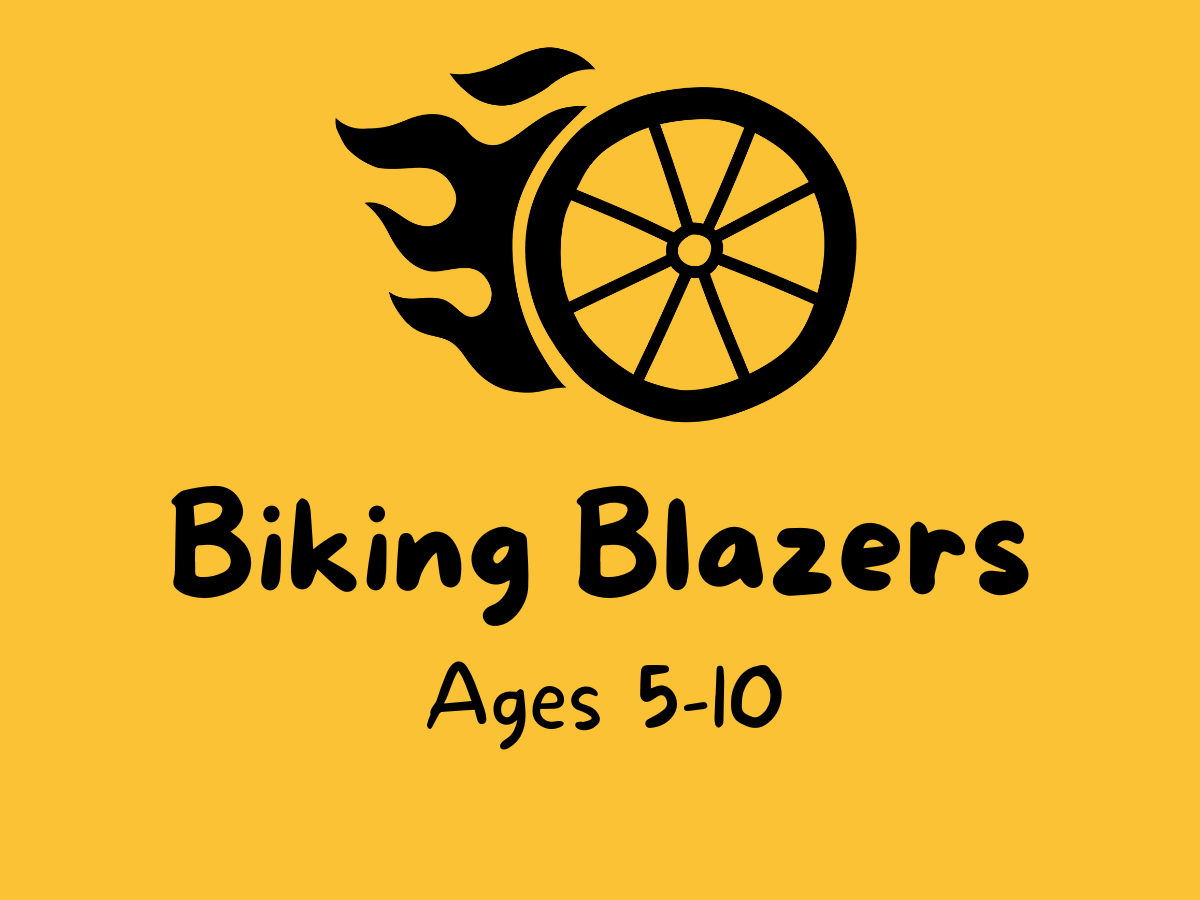 A blazing bike wheel signifying our level 3 group. 