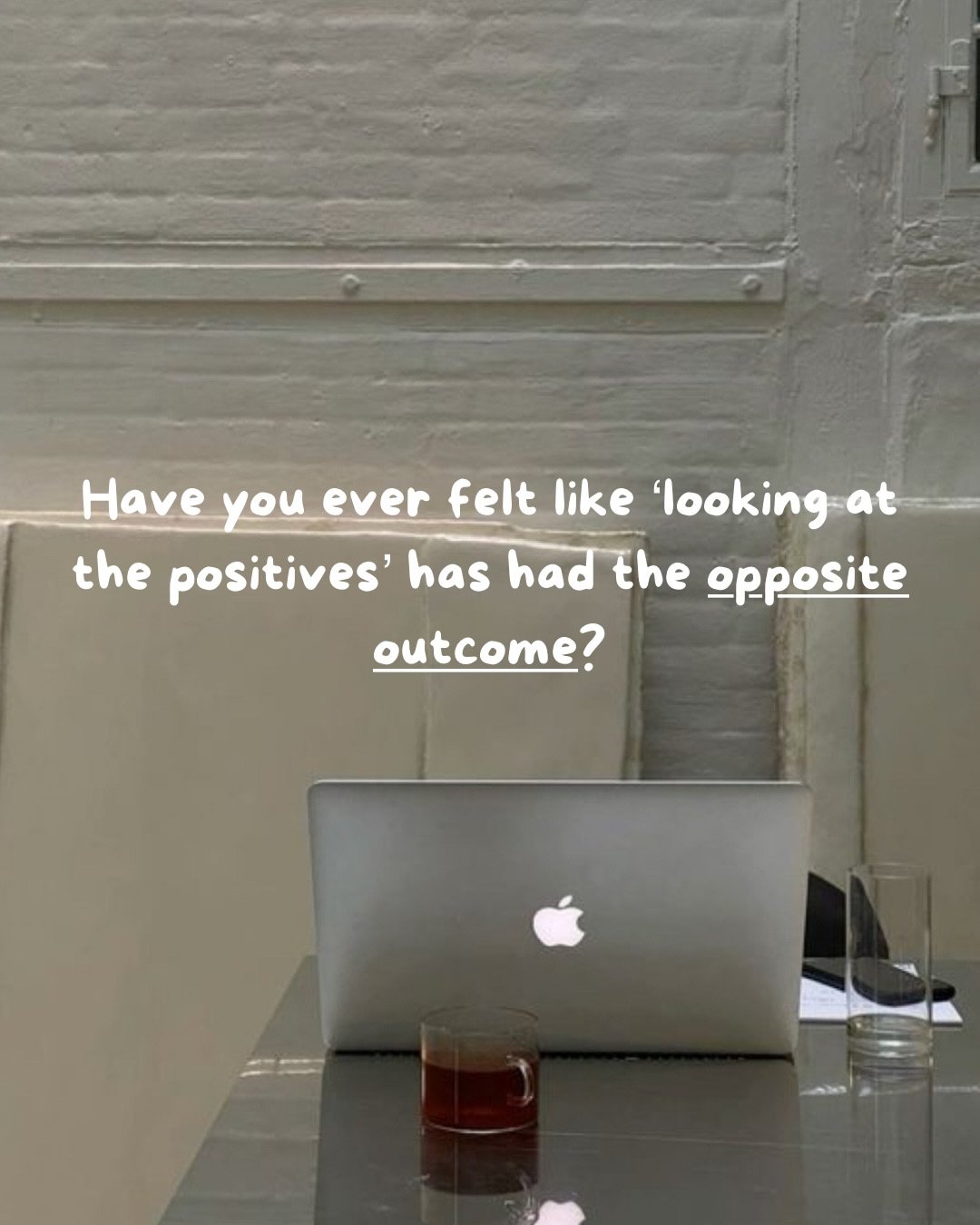 Have you ever been told to &lsquo;look at the positives&rsquo; or tried to do exactly that and been left feeling more frustrated or distressed because things haven&rsquo;t changed? The hard situation and the uncomfortable feelings are still hanging a