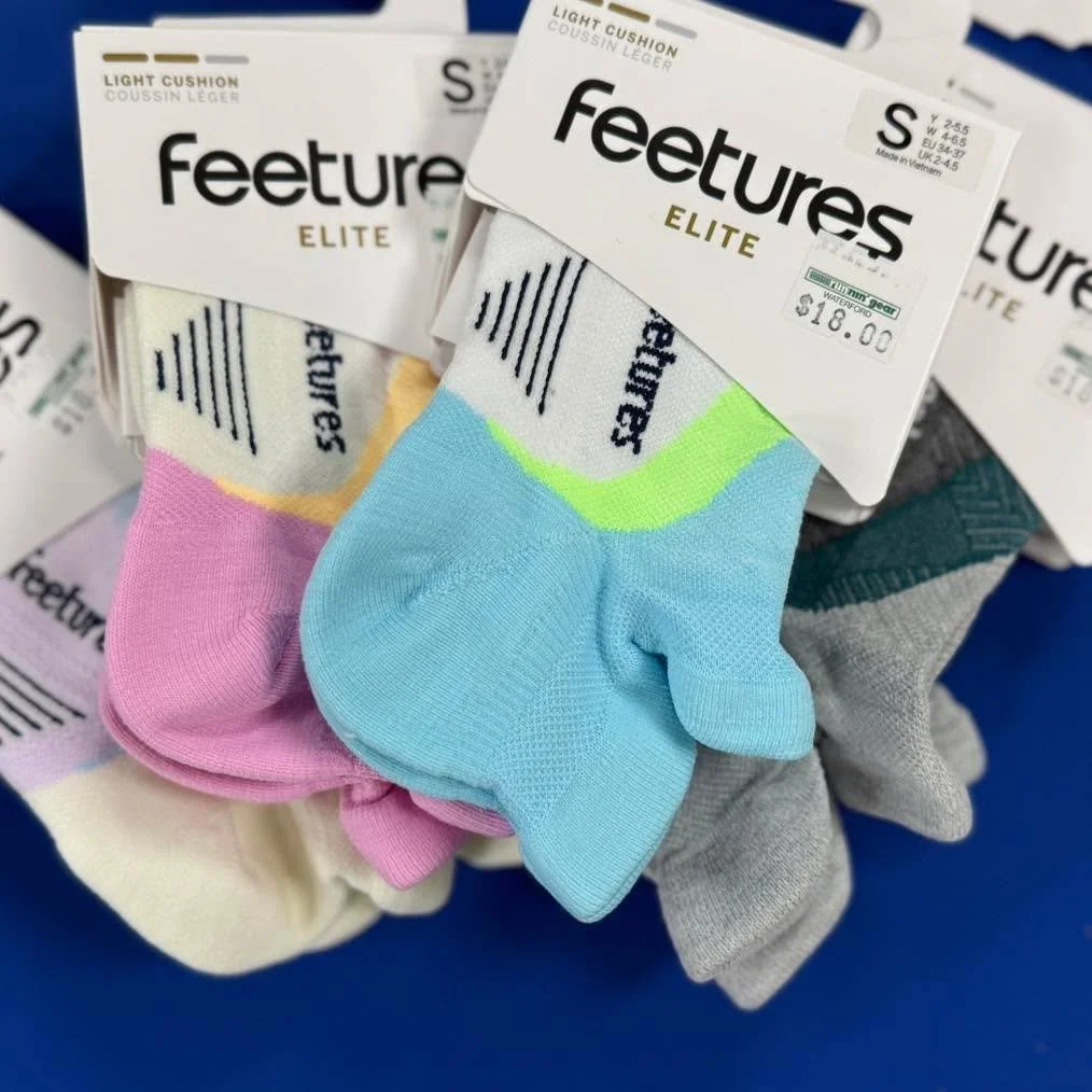 Might be -(insert temperature) outside but we&rsquo;re thinking Spring with our new colors of Feetures socks! 🧦 We may not be able to melt the snow but we sure can keep your feet looking hot. 🔥 

#runningear #romanoracingco #werunwaterford #weruncl