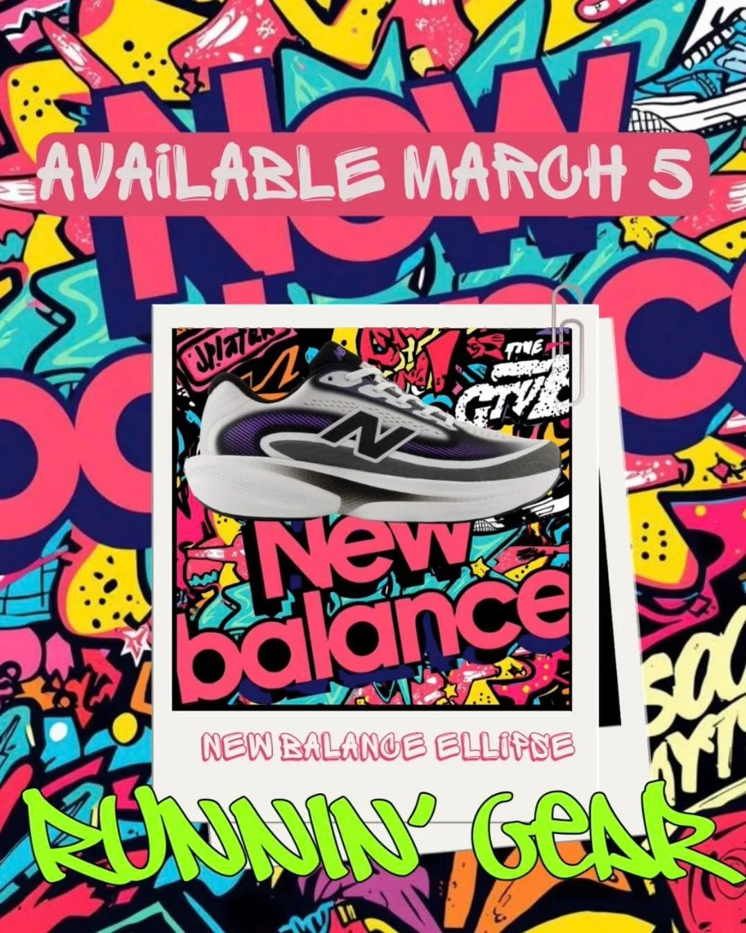 AVAILABLE MARCH 5 👀🔥

The wait is over&hellip; the New Balance Ellipse is landing at Runnin&rsquo; Gear and it&rsquo;s bringing serious heat. ⚡️

Bold look. Smooth ride. All gas, no brakes.
Who&rsquo;s grabbing a pair on drop day? 👟💨 

#runningea