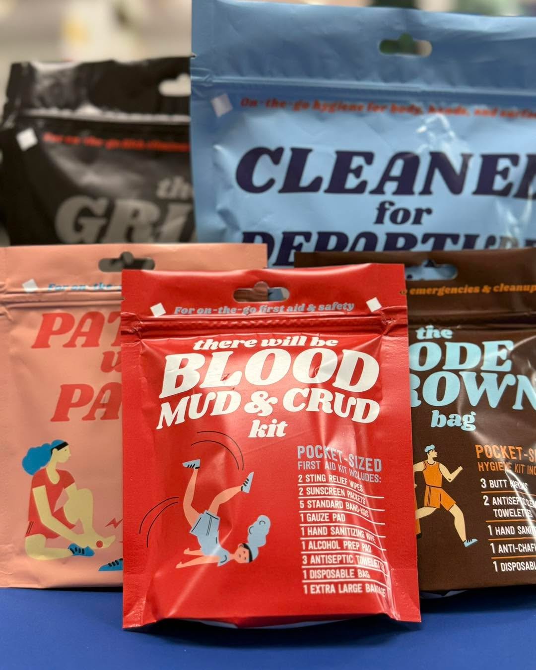 Back in stock! 🚨 

Because let&rsquo;s be honest&hellip; if you run long enough, things get a little messy.

From &ldquo;just a small blister&rdquo; to &ldquo;well&hellip; that escalated quickly,&rdquo; we&rsquo;ve got you covered:🩹 Blood, Mud &amp