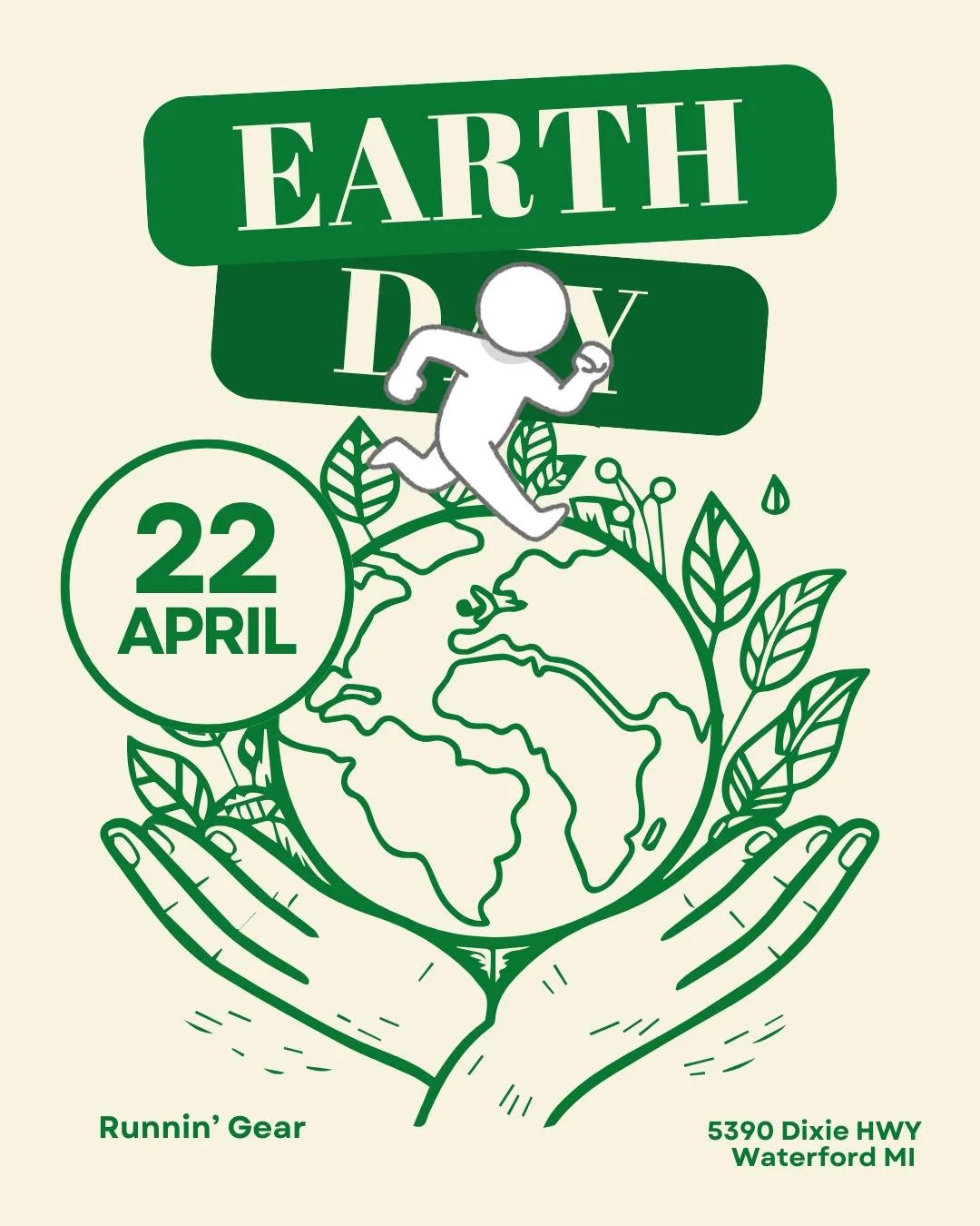 Join us this Wednesday at 6 PM as we celebrate Earth Day the best way we know how&mdash;giving back to our community.

Stop by, grab a pair of gloves and a garbage bag, and let&rsquo;s hit the streets of Waterford together. We&rsquo;ll be plogging (t