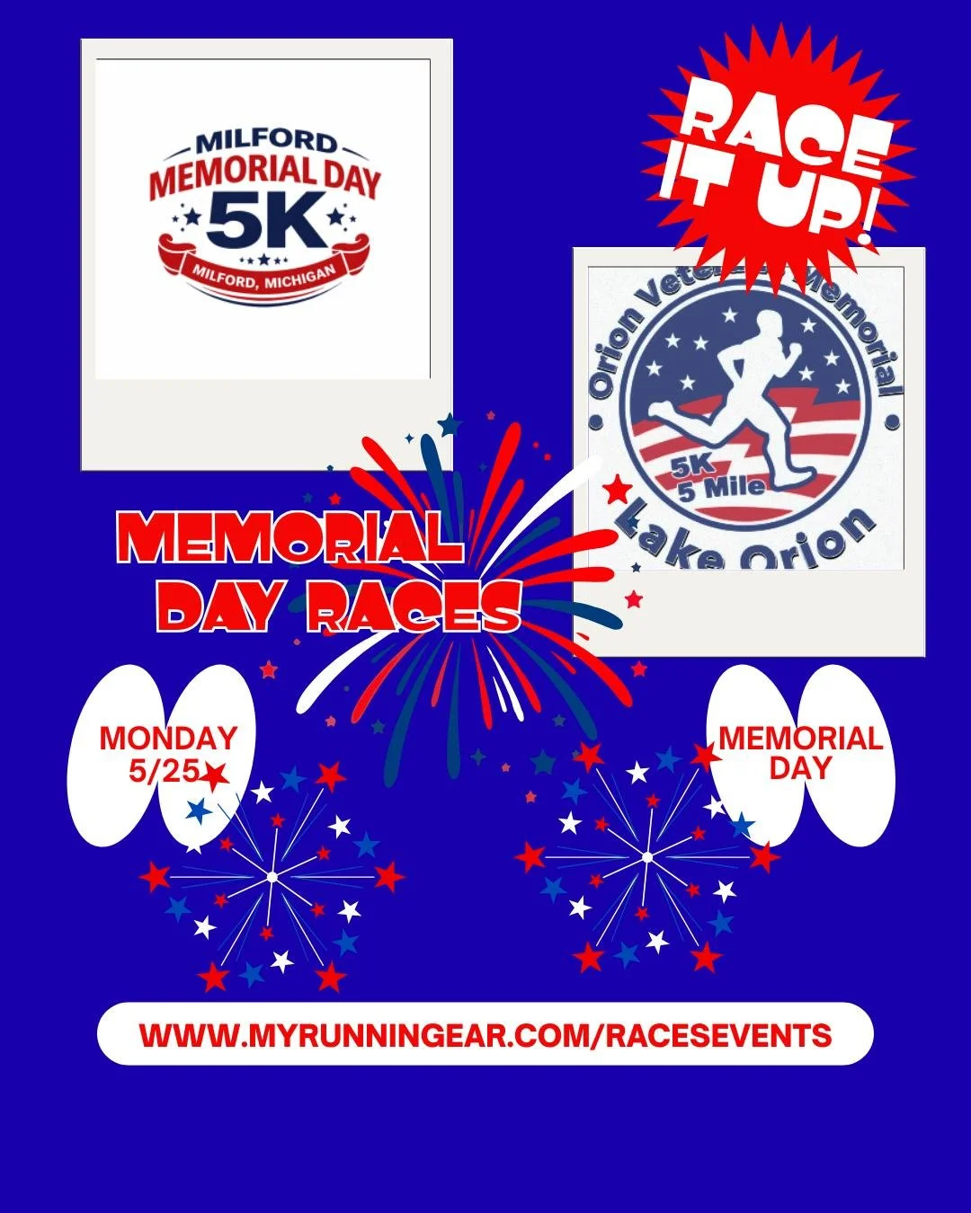 Looking for some fun this Memorial Day weekend? Let's get you registered for two great options right here in our backyard. Our friends at @runningventure are putting on one heck of a Memorial Day 5k! Maybe you live on the other side of town and wanna
