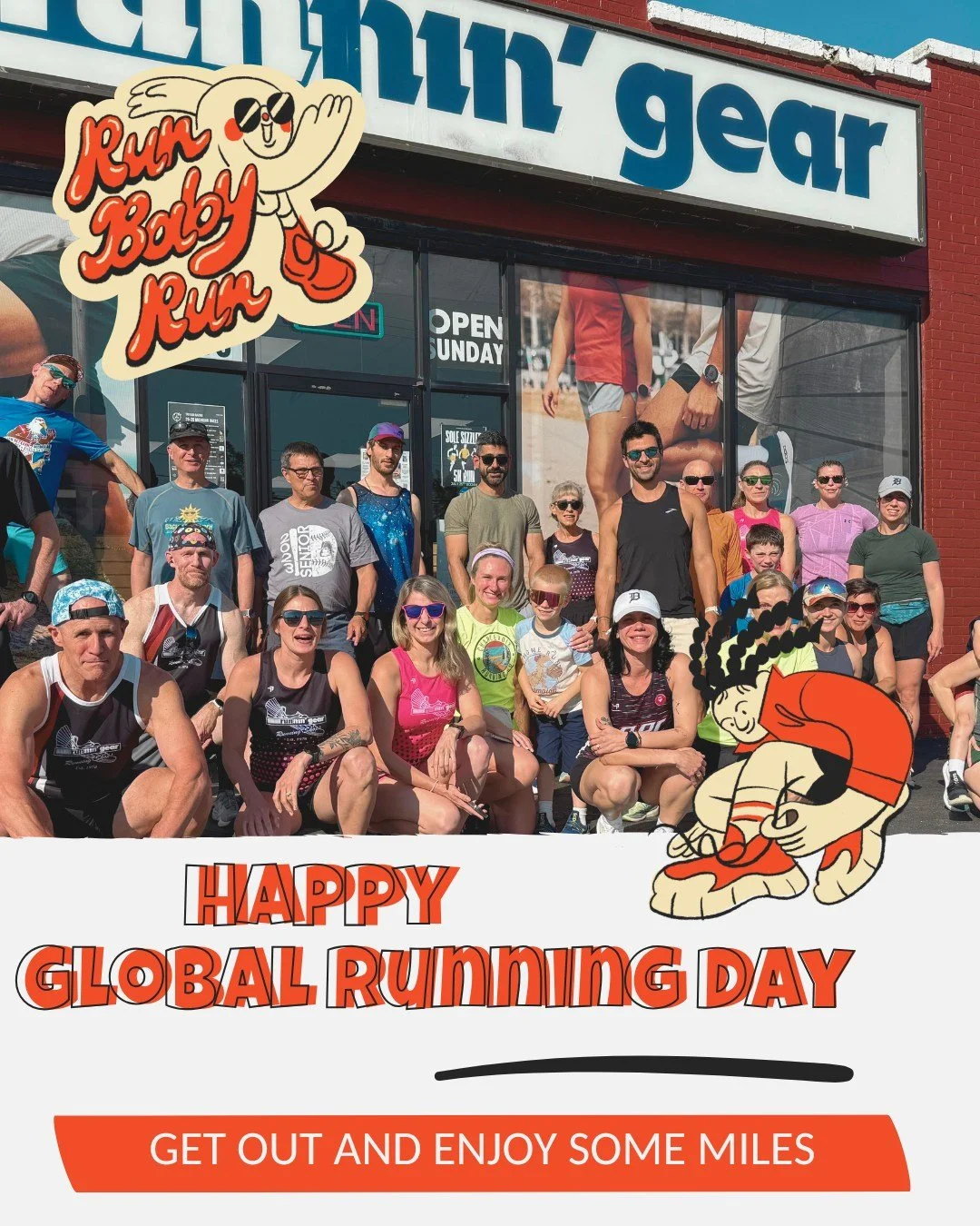 🏃&zwj;♂️ Happy Global Running Day! 🏃&zwj;♀️

Whether you're hitting the treadmill, the track, or the open road, make sure to log some miles and have some fun today!

Celebrate the joy of being up and running, and don't forget to join us tomorrow as