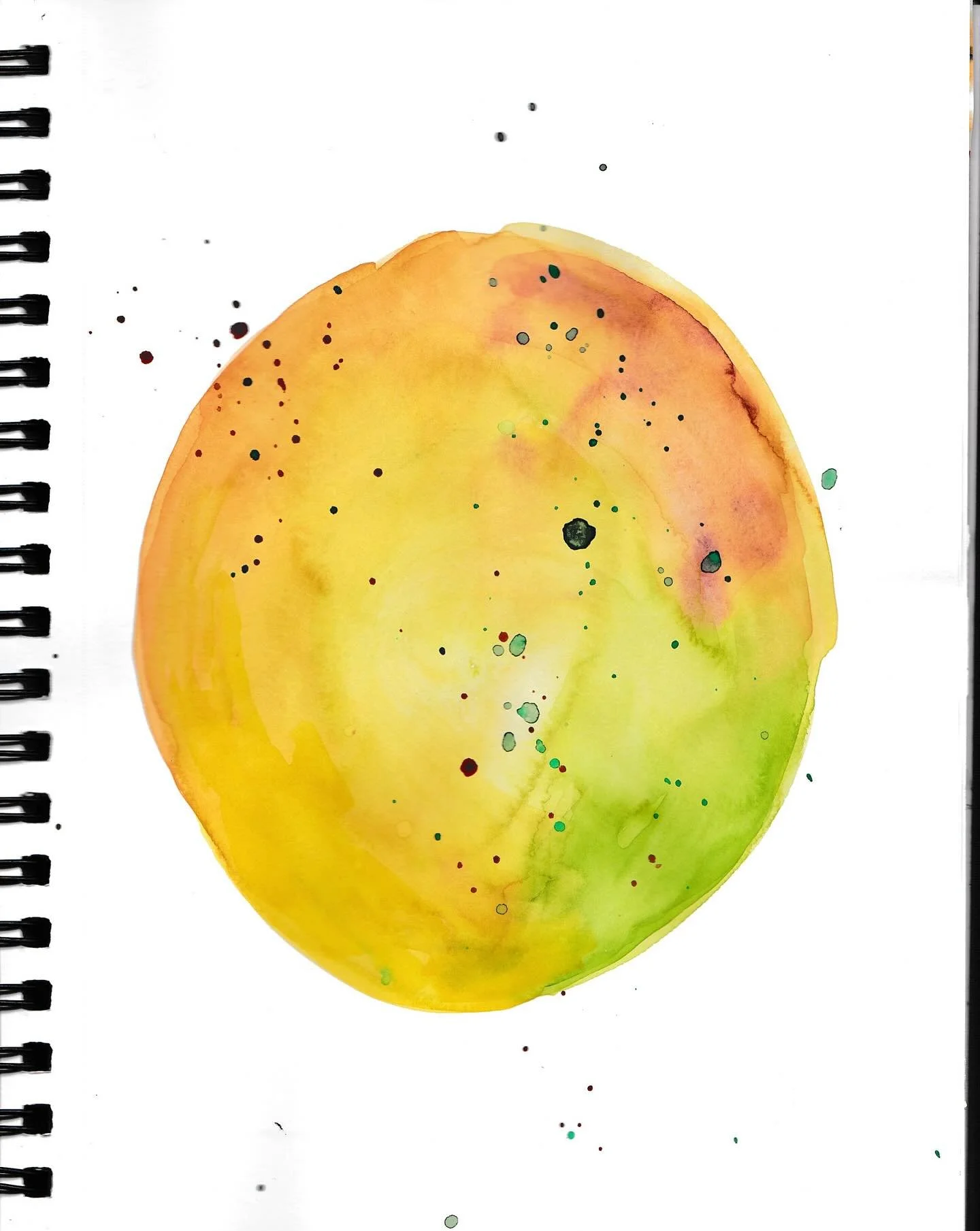 Day 4 of &ldquo;Depicting my day with color and lines&rdquo;- This is my favorite time of the year.  It&rsquo;s still warm outside with a hint of fall every where.  For me, it also feels like a time of internal reflection and transition.  #artheals #