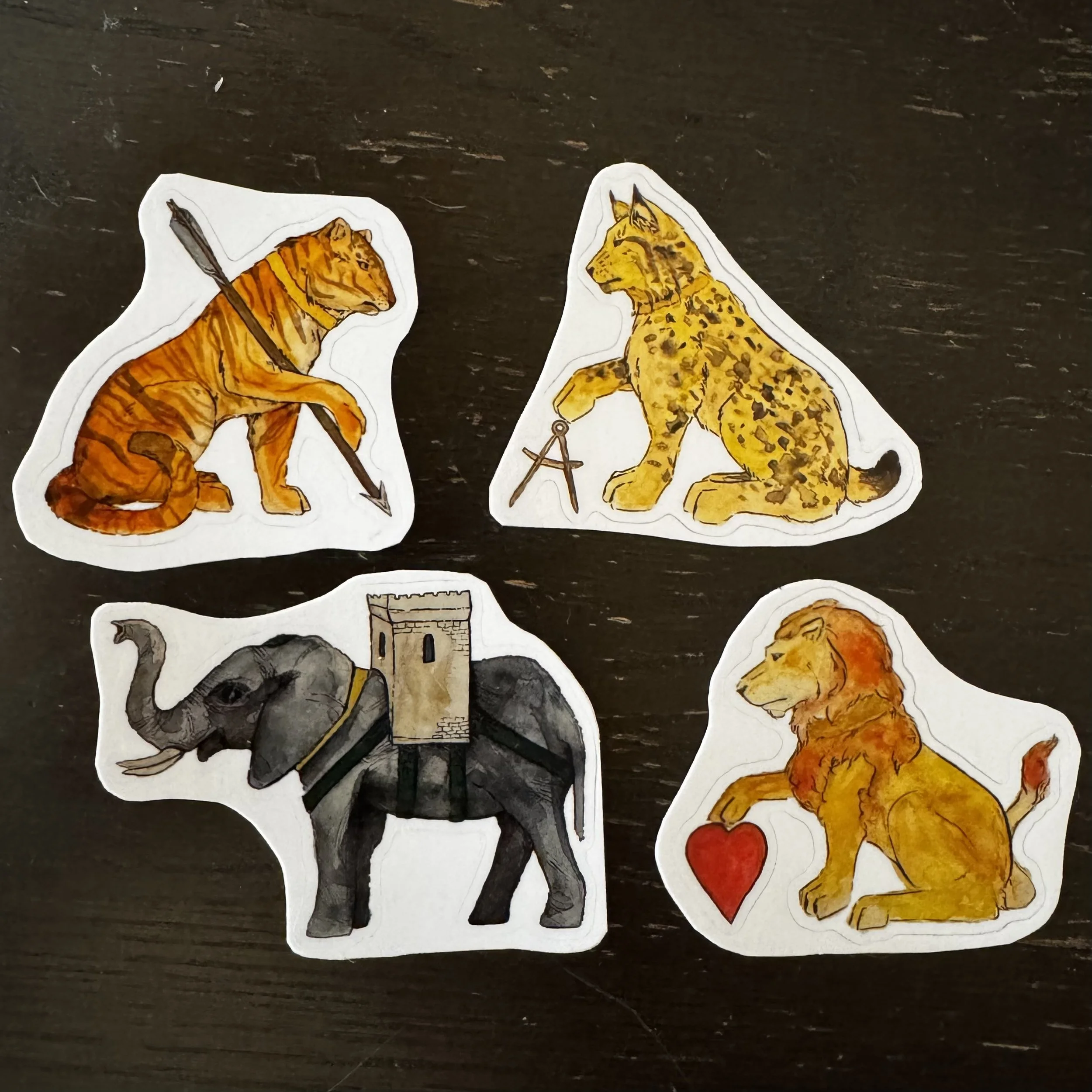 Fiore's Virtues Stickers