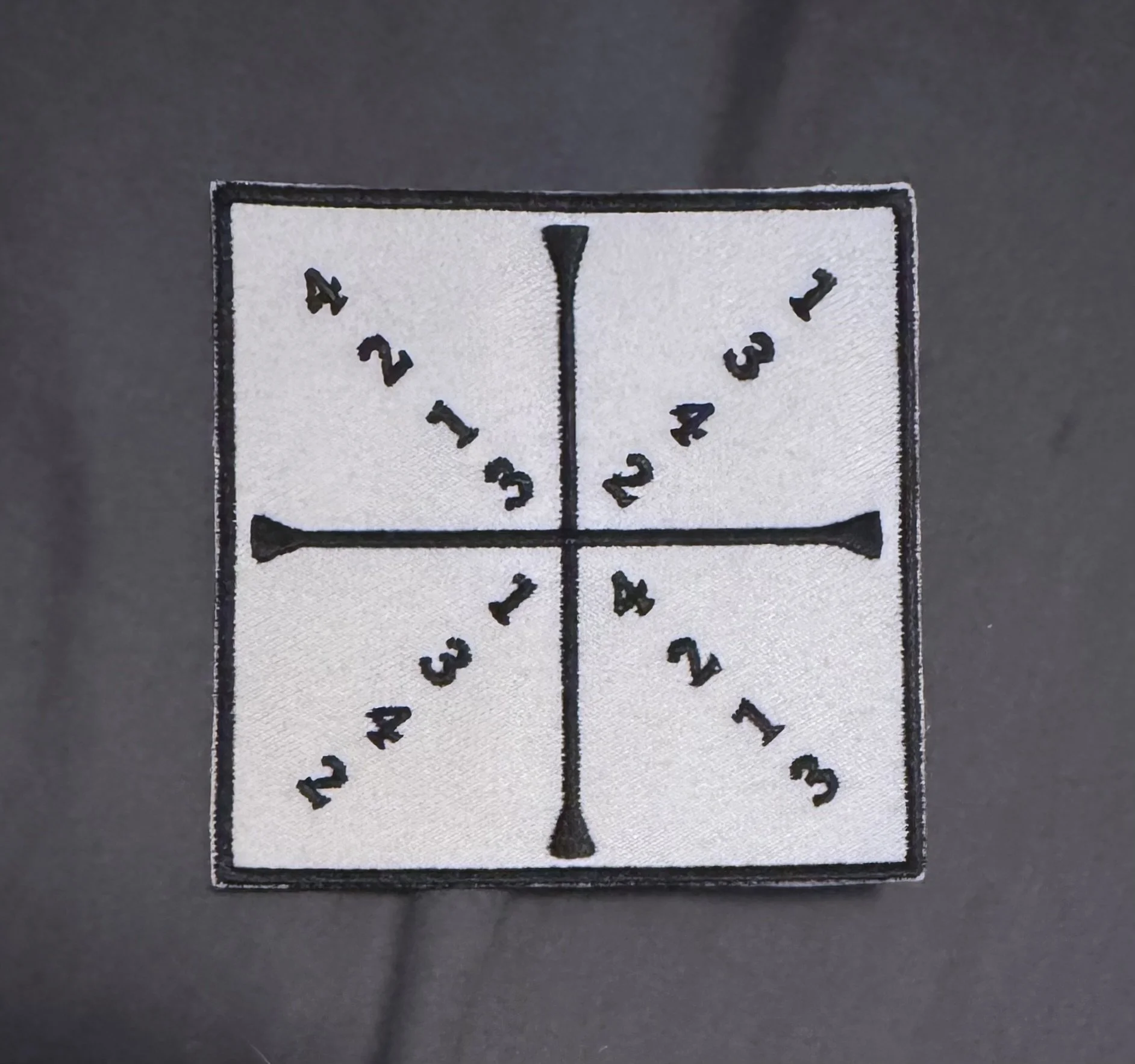 Meyer Square Embroidered Patches