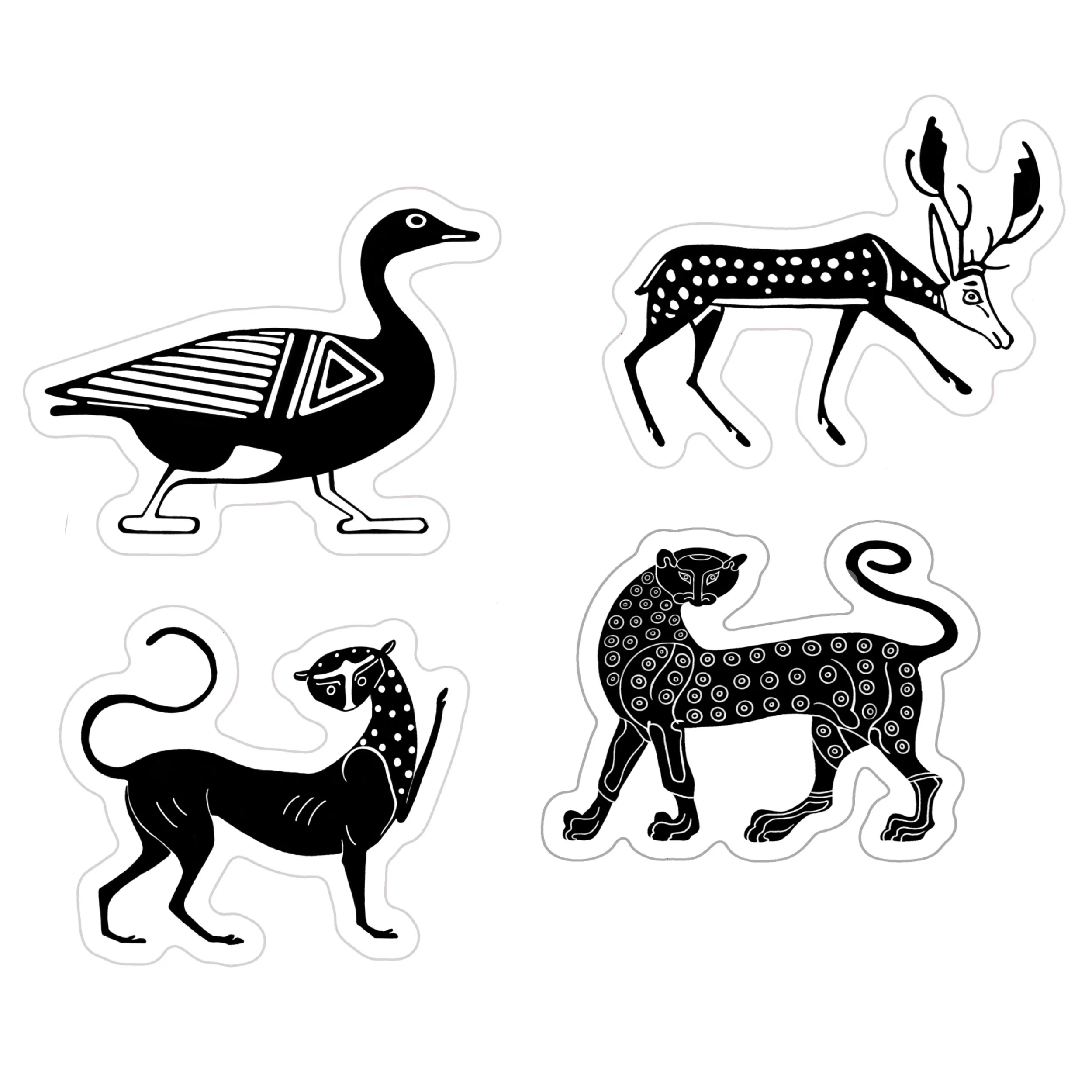 Ancient Greek Critter Stickers