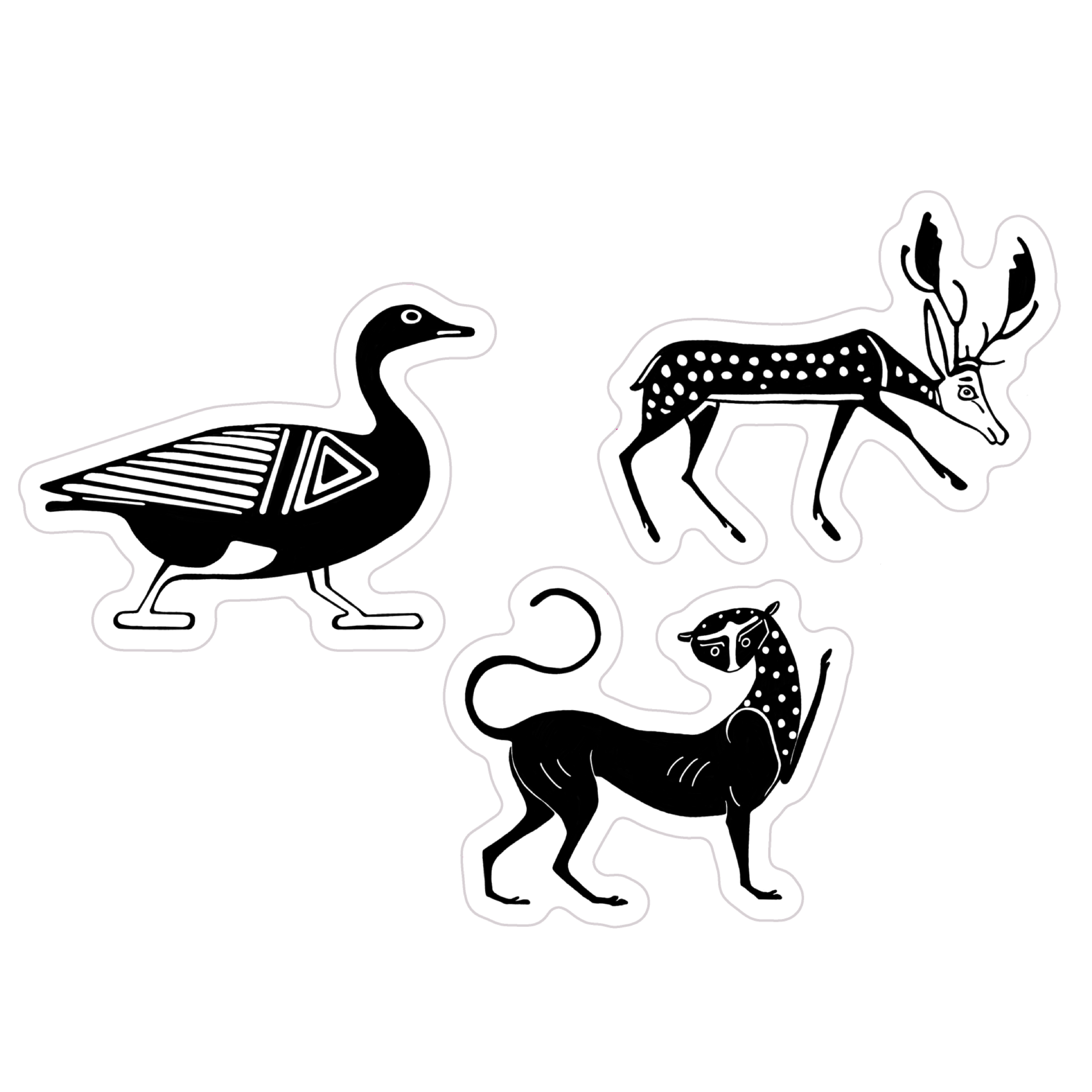 Ancient Greek Critter Stickers