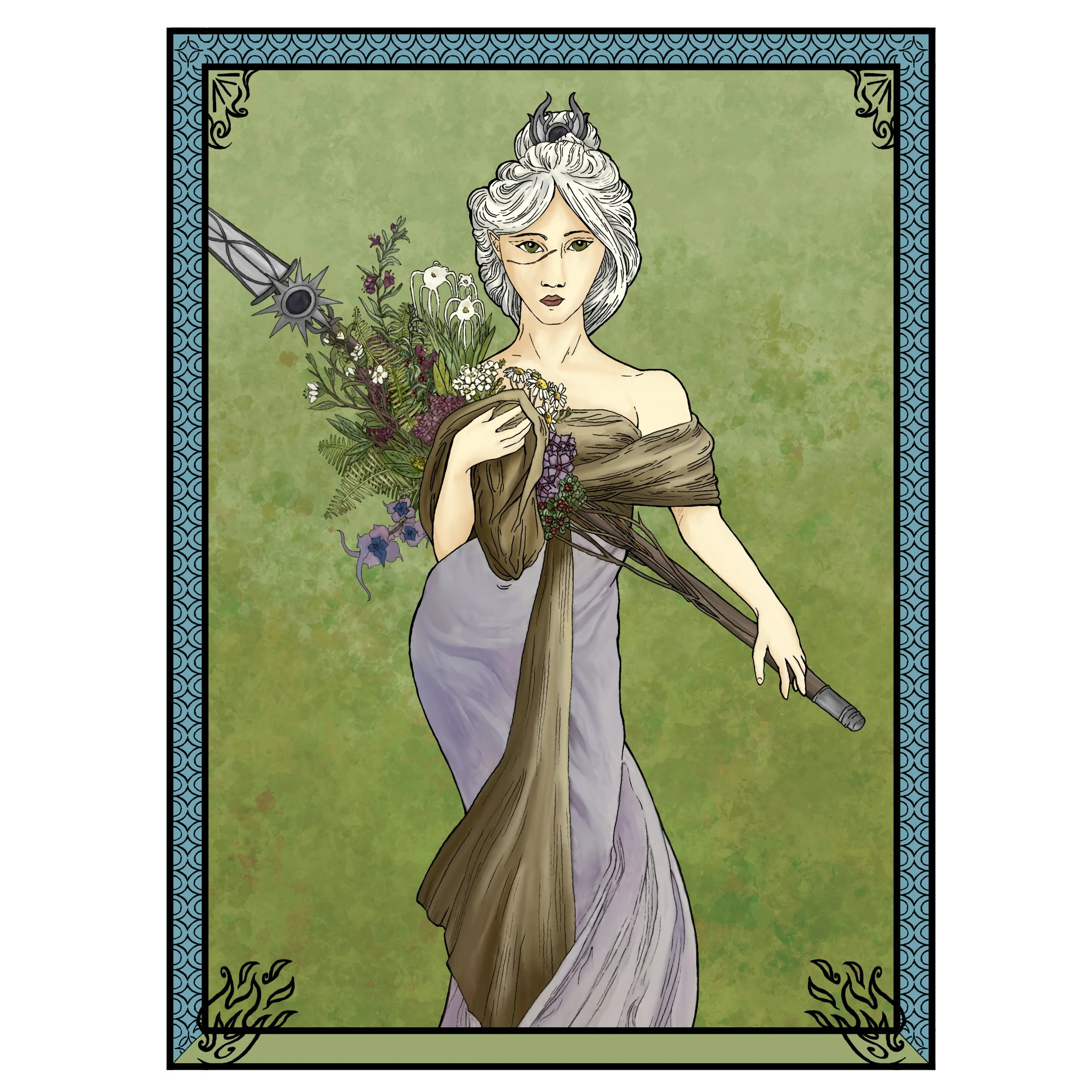 Art Nouveau Shadowheart Print