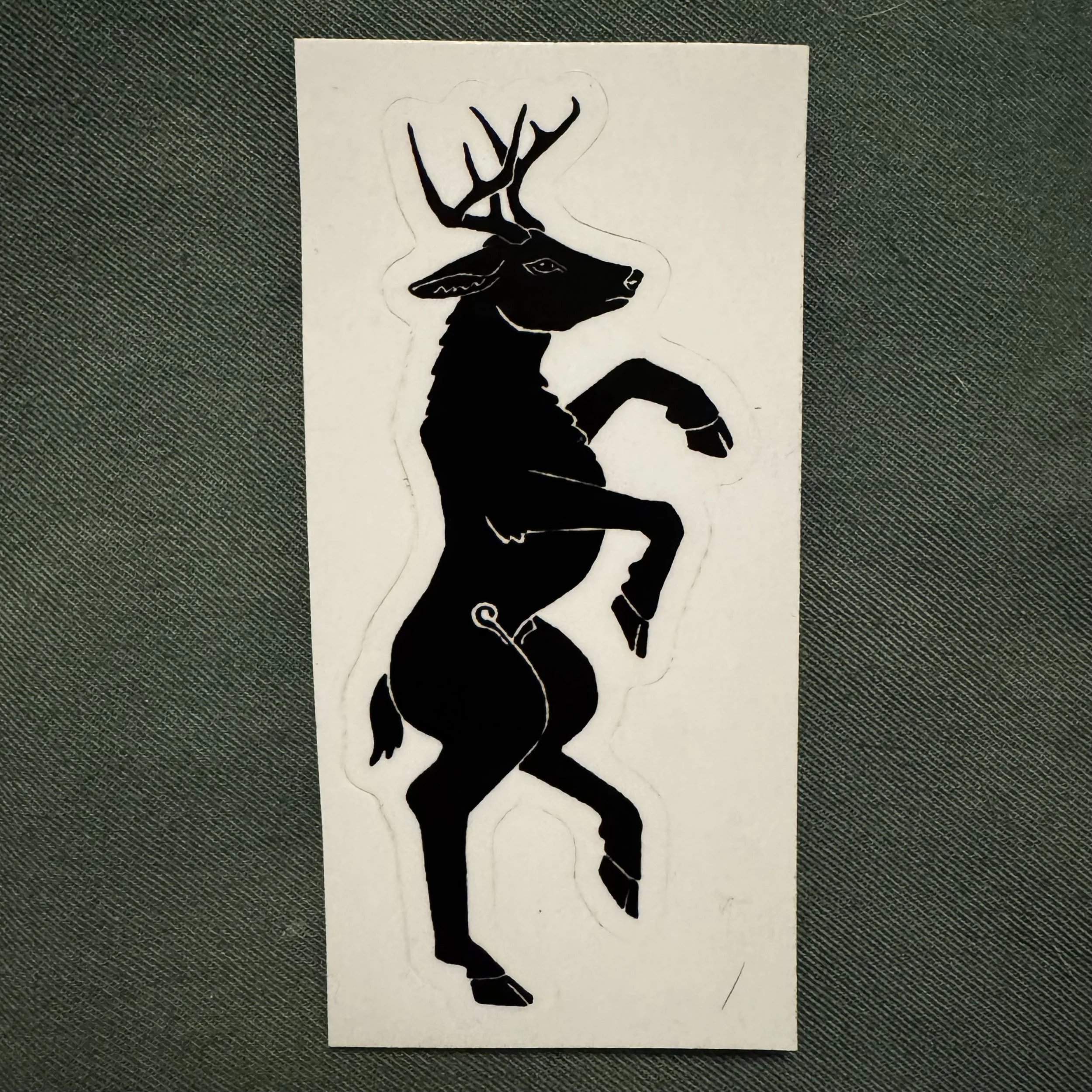 Heraldic Buck Sticker