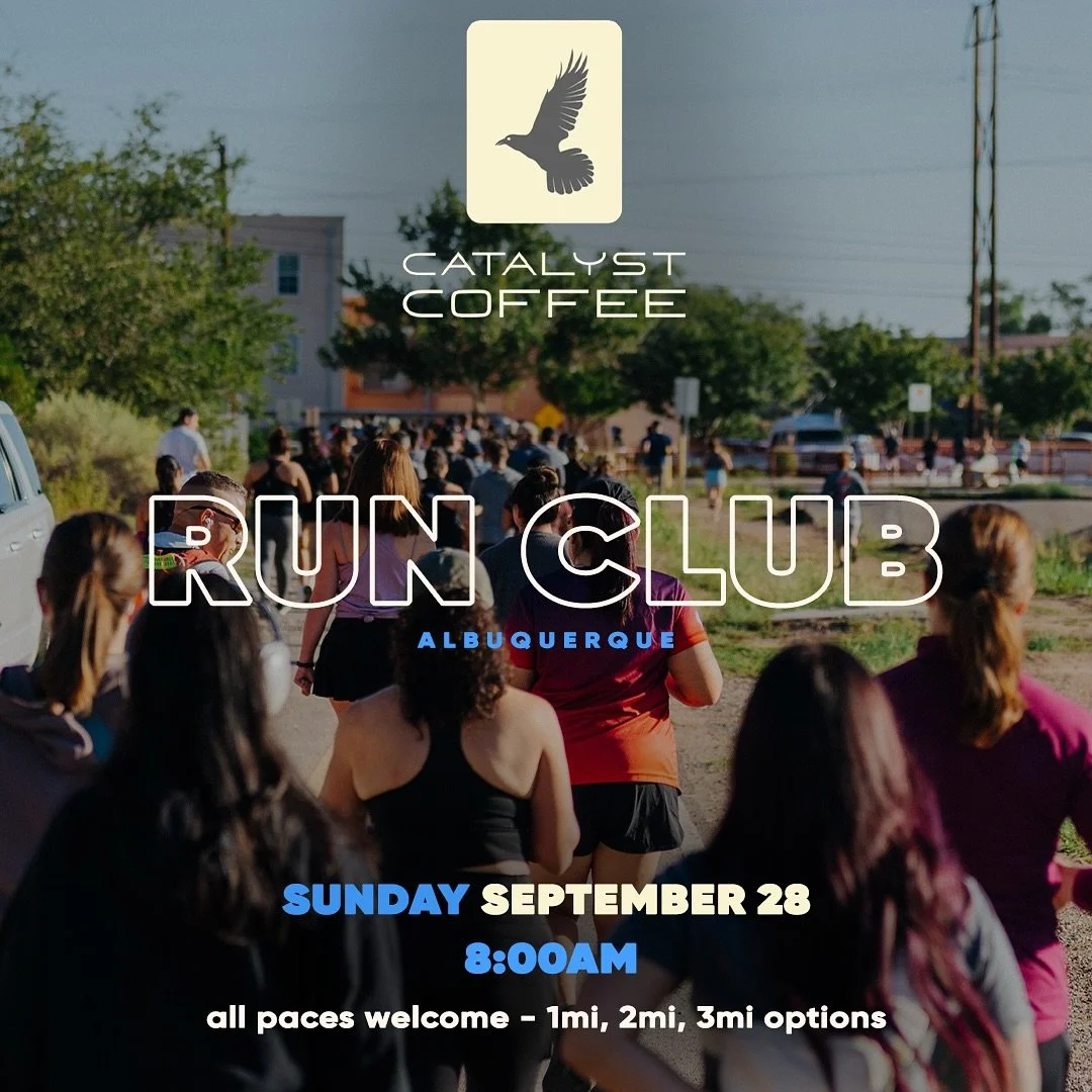 Next Sunday! Join us for one of our favorite runs starting at @catalystcoffee505 💙