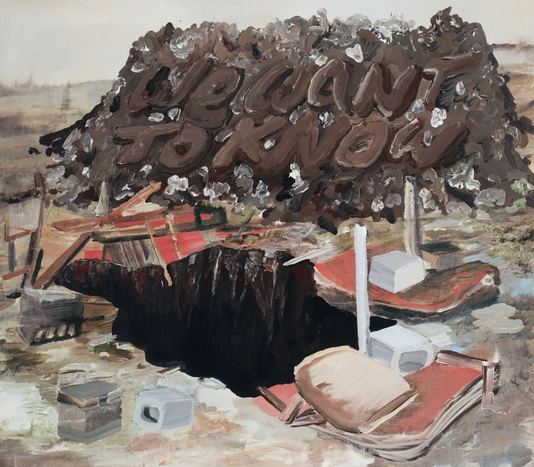 Etienne Zack, We Want to Know, 2006, acrylic and giclee on paper, unique, 26 x 30"