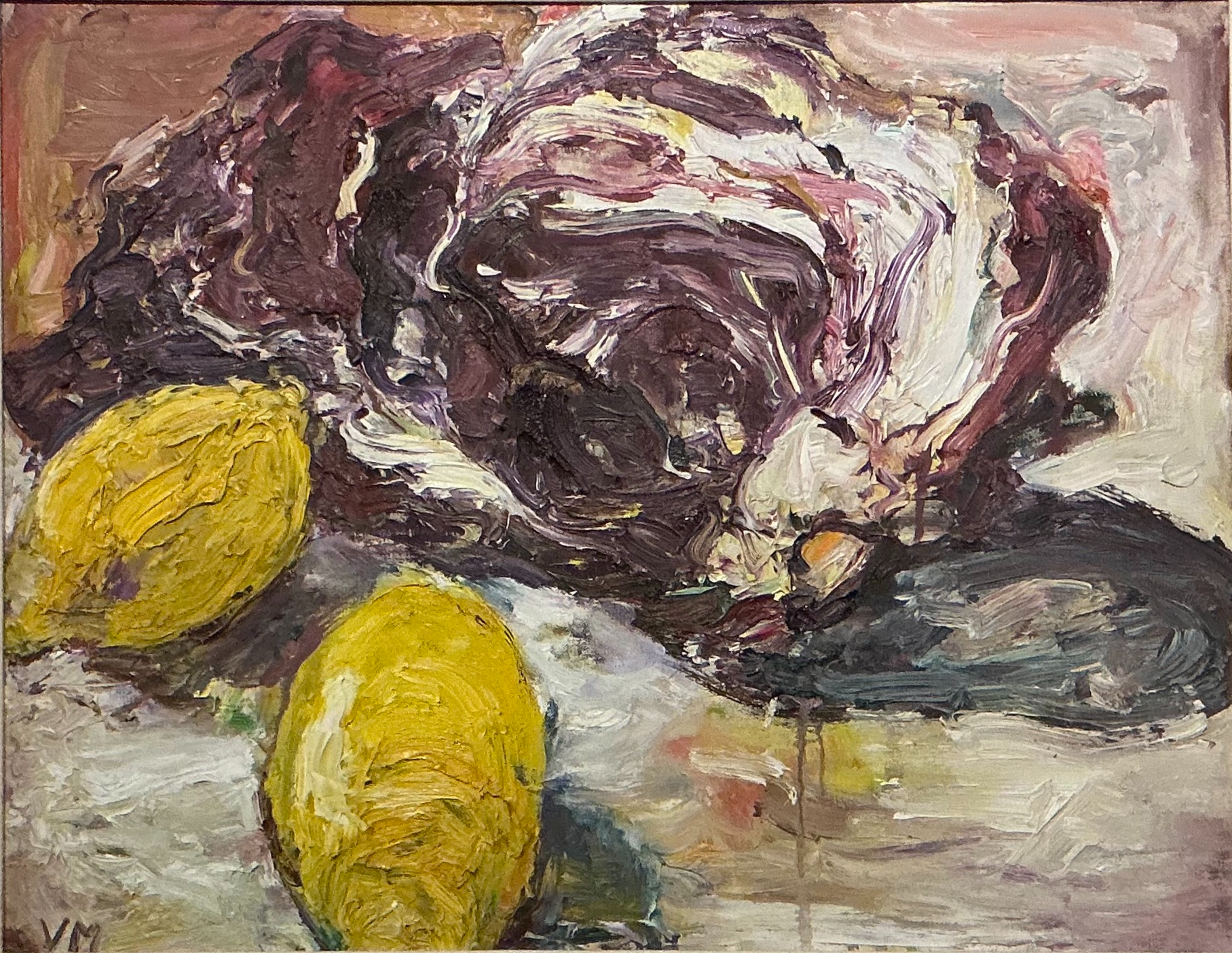 Vicky Marshall, Still Life with Lemons, 1993, oil on canvas,  25 1⁄2 x 19 1⁄2”