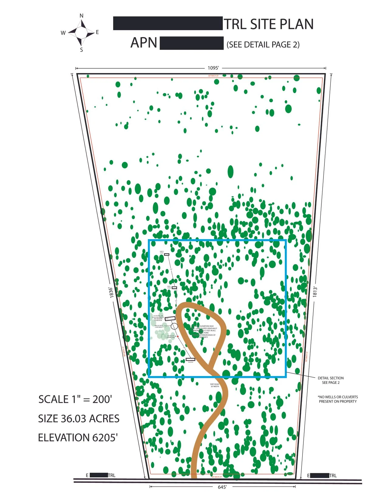 36 ACRE PROPERTY WITH DETAIL SECTION