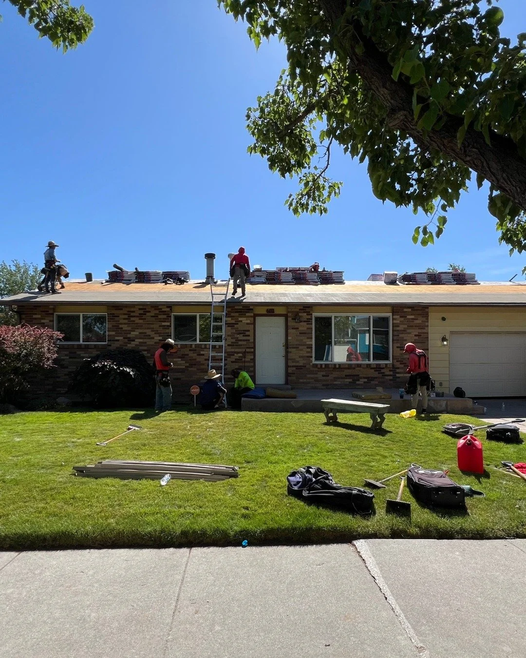 It may not look pretty right now, but this is the stage where the magic happens. Every solid roof starts with careful prep work &mdash; removing old materials, inspecting the decking, and making sure the foundation is ready for years of protection. 
