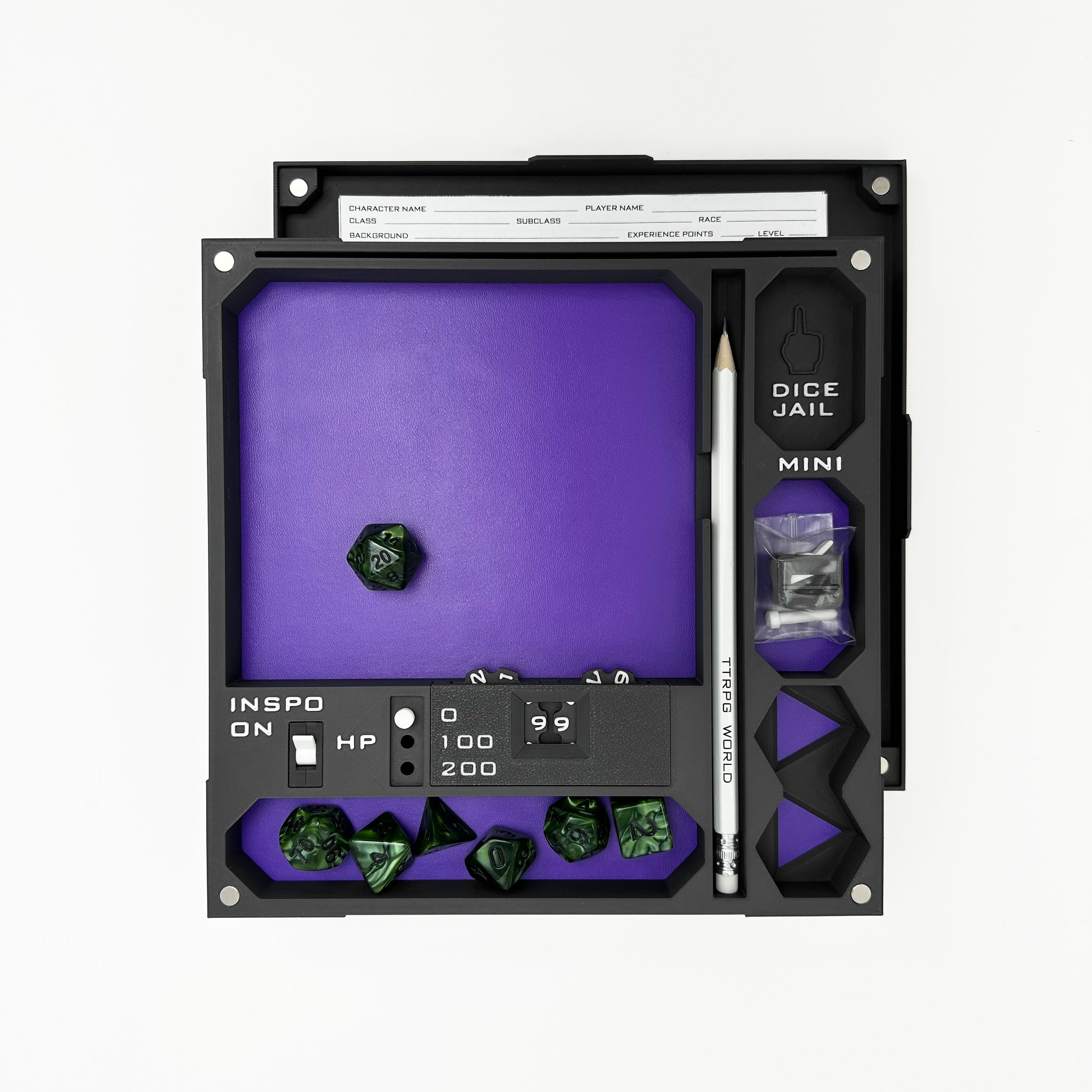 SORTuX Foldable Dice Tray Includes/No Tower